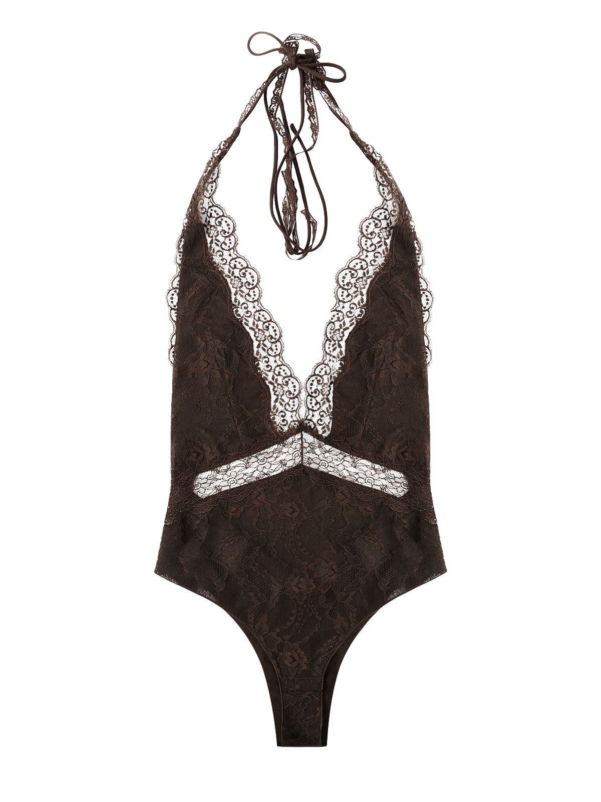 Dark brown florida patchwork bodysuit