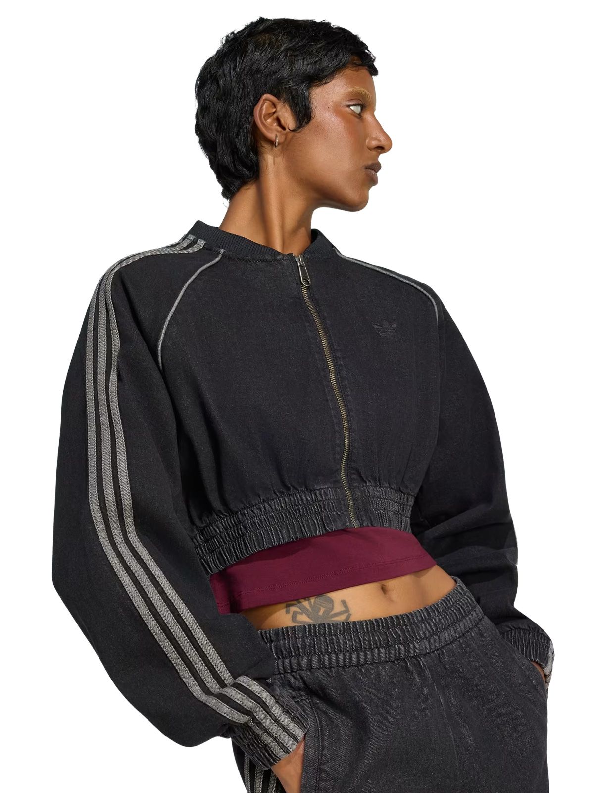Black tracktop ADIDAS ORIGINALS