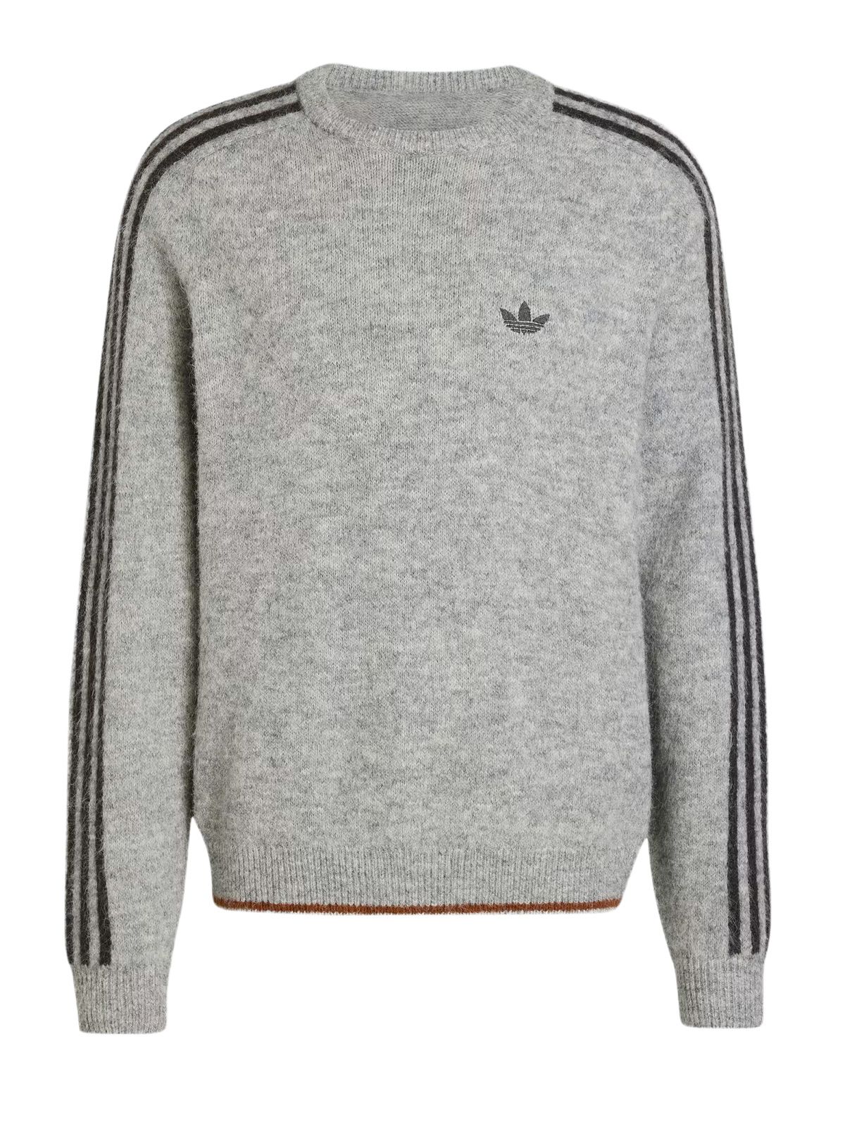 Grey knit crew sweater