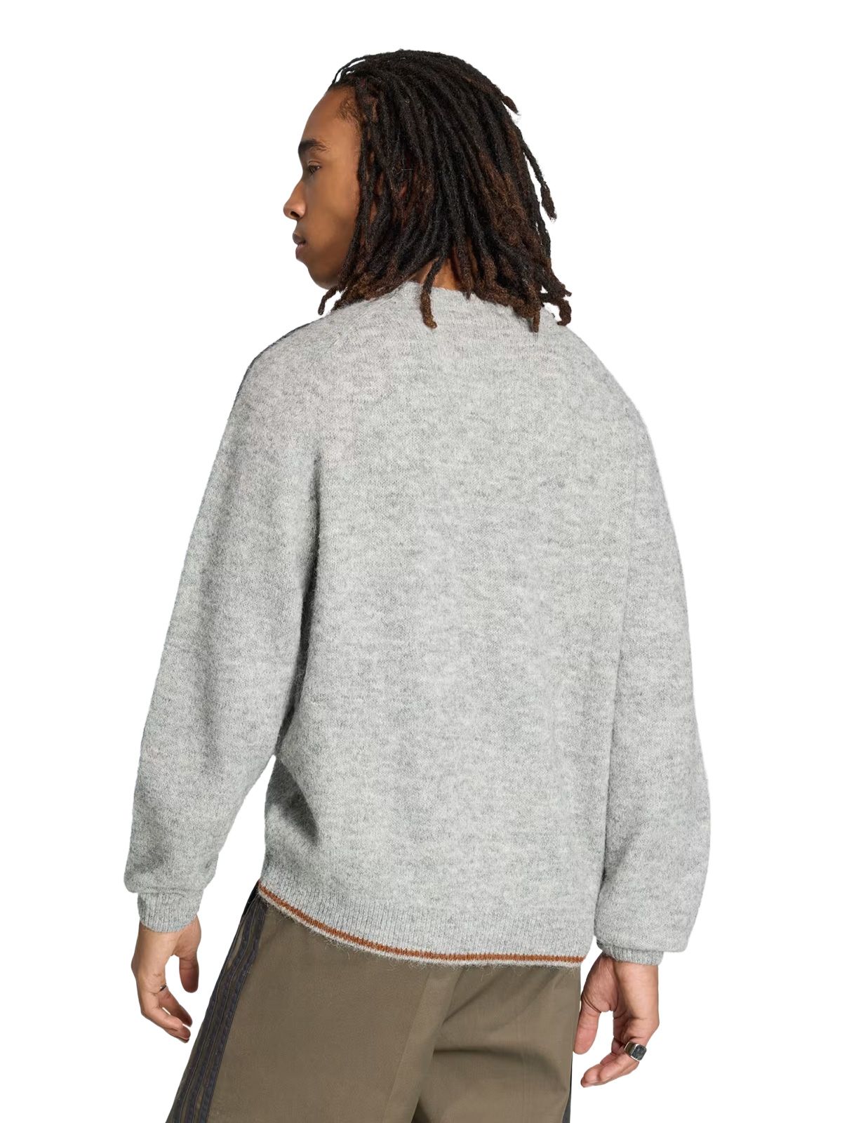 Grey knit crew sweater ADIDAS ORIGINALS