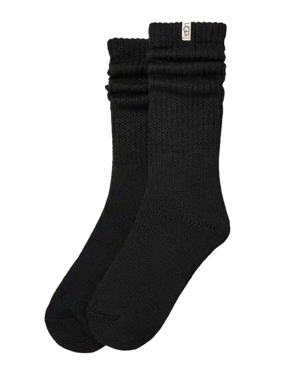Black tyla slouchy crew socks