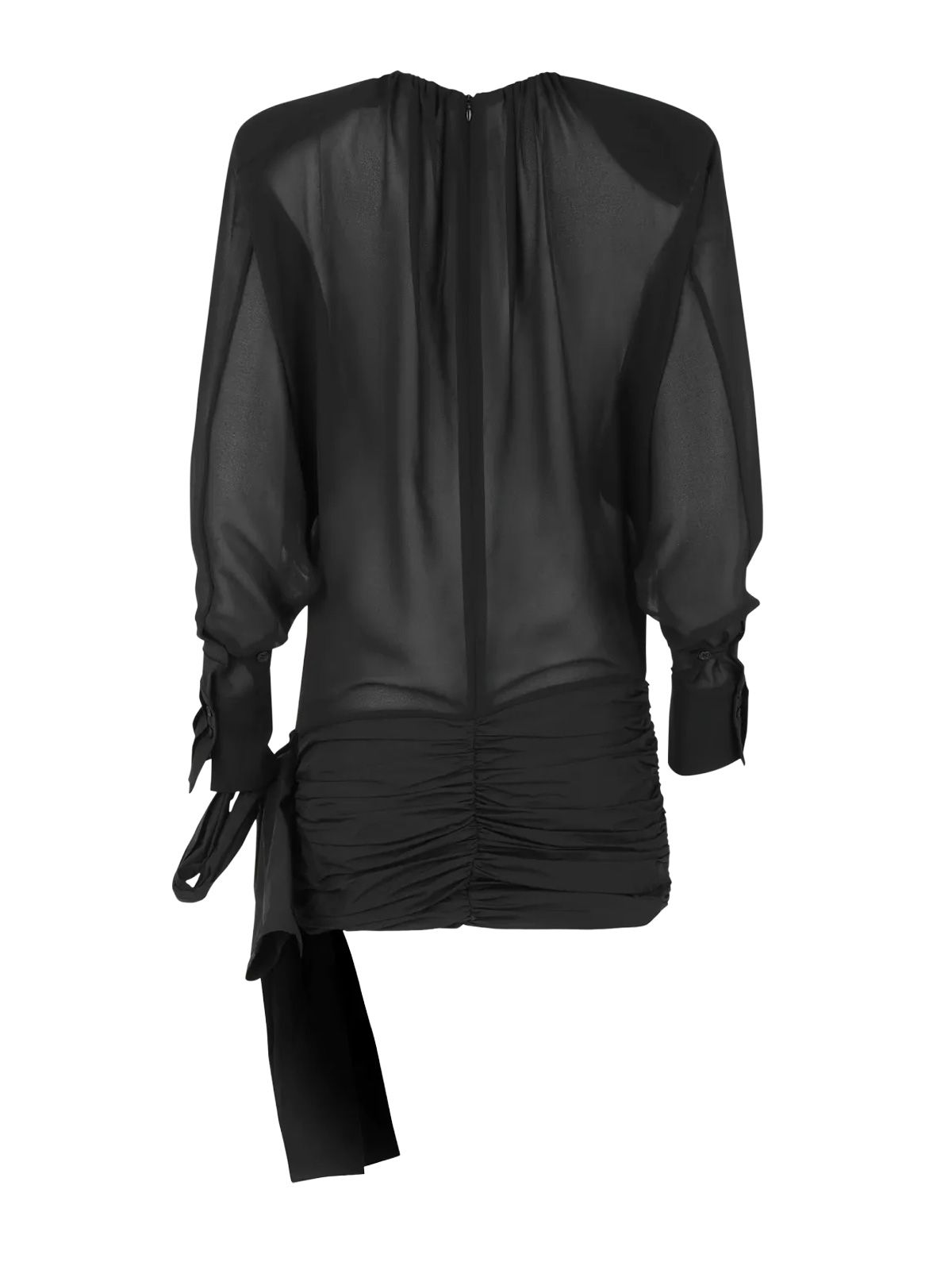 Black mini tie dress ENTIRE STUDIOS