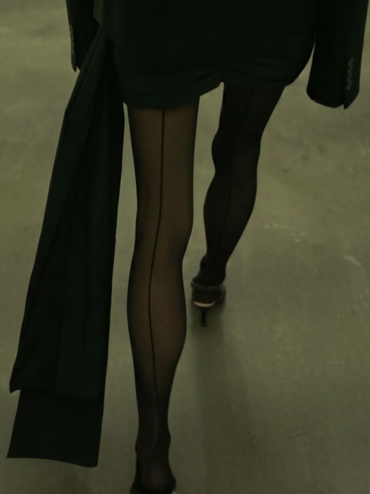 Black mini tie dress ENTIRE STUDIOS