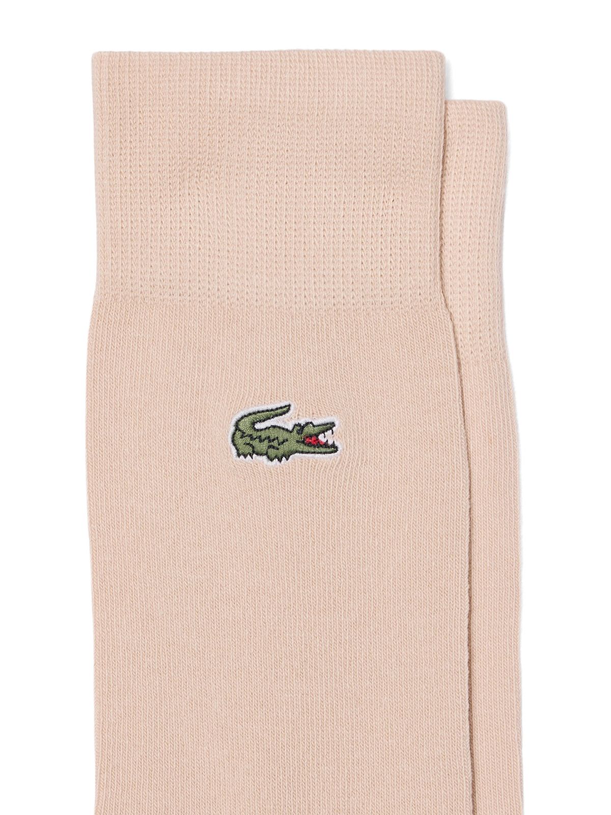 White beige brown socks LACOSTE
