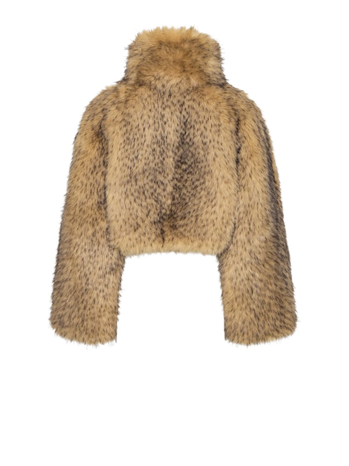 Giacca corta in finta pelliccia beige ROTATE