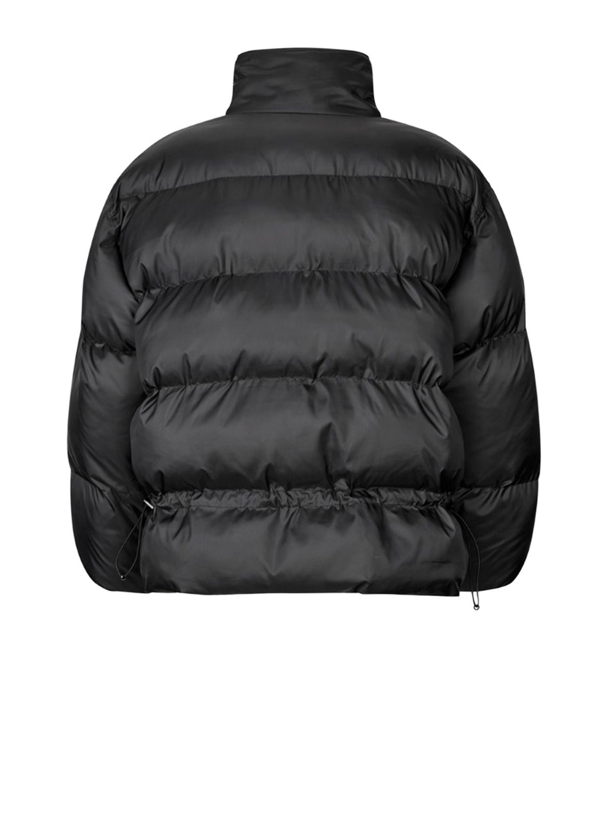 Piumino peplum nero ROTATE