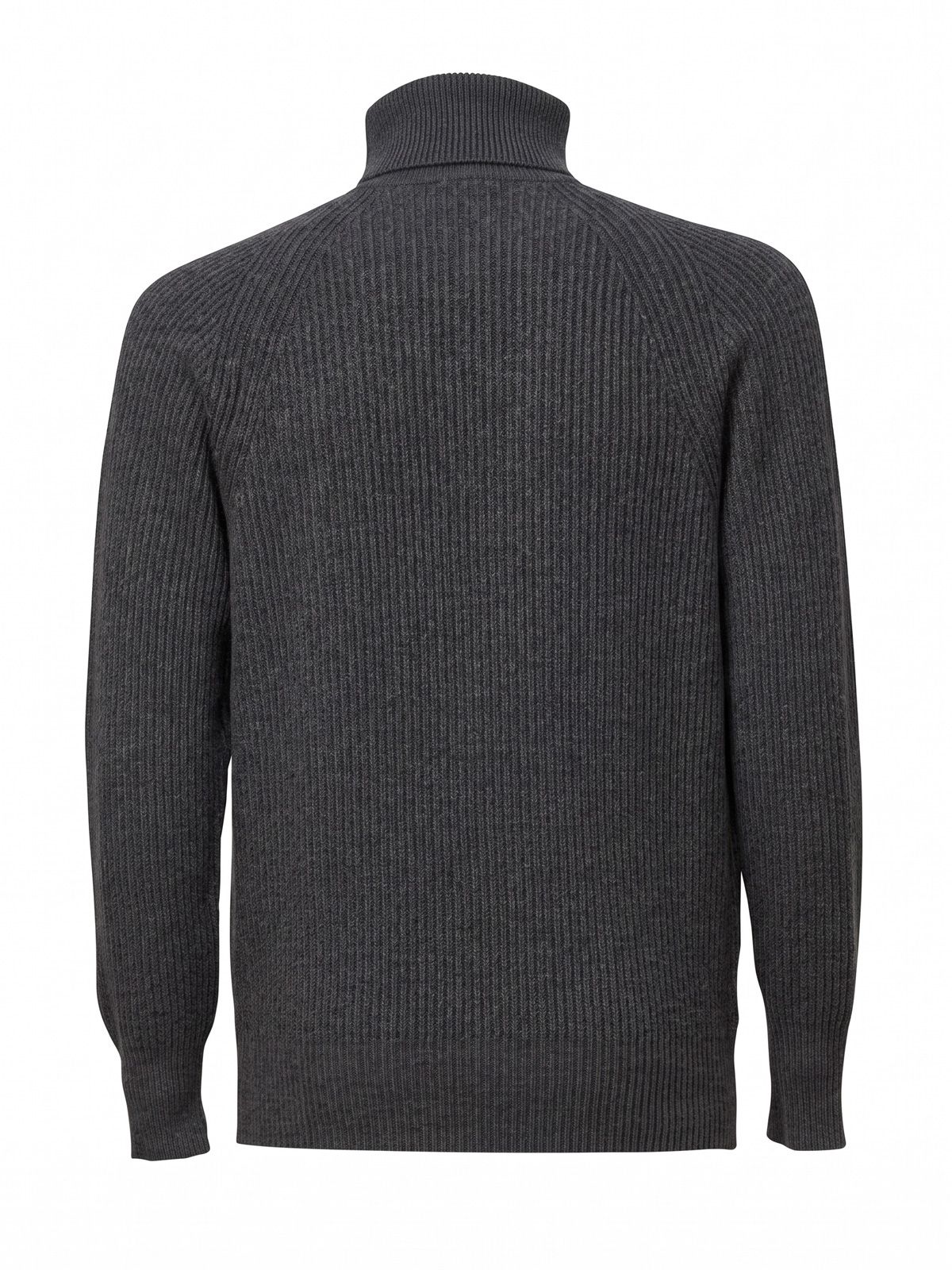 Maglione con mezza zip grigio scuro AMARANTO