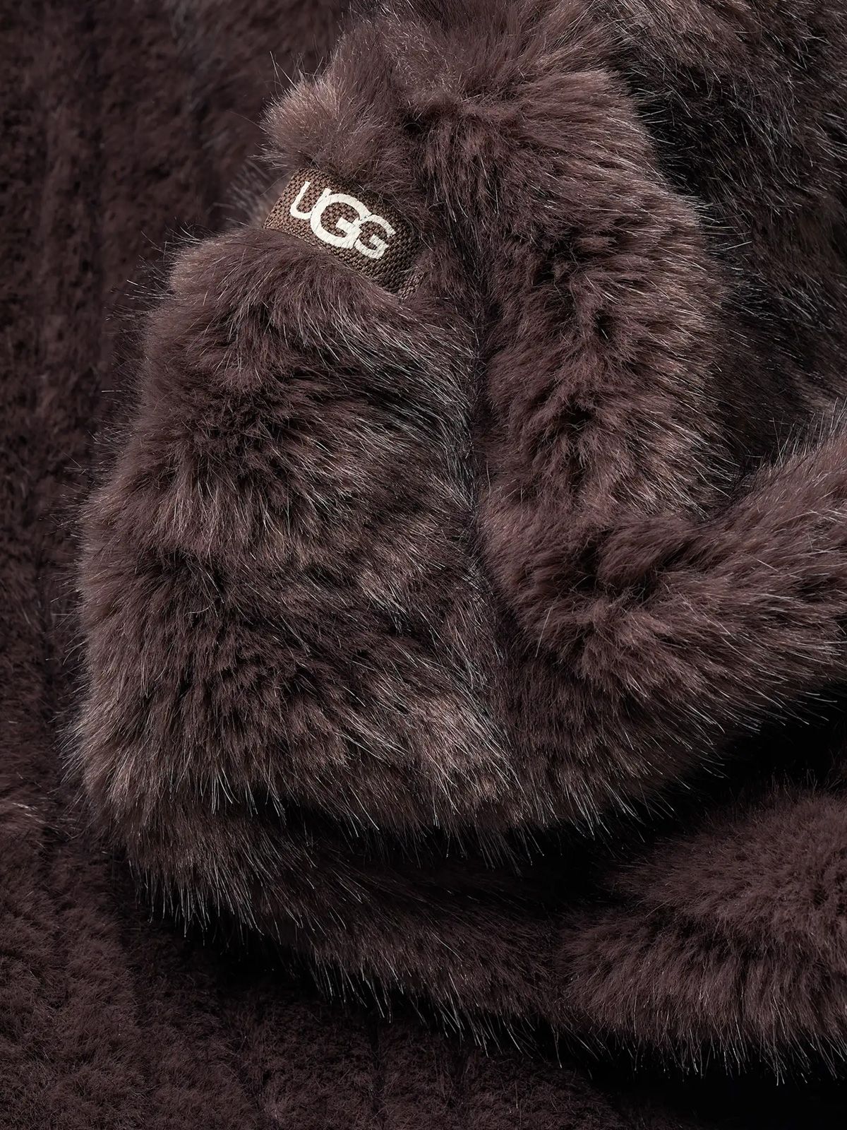 Scaldamuscoli ismay in finta pelliccia marroni UGG
