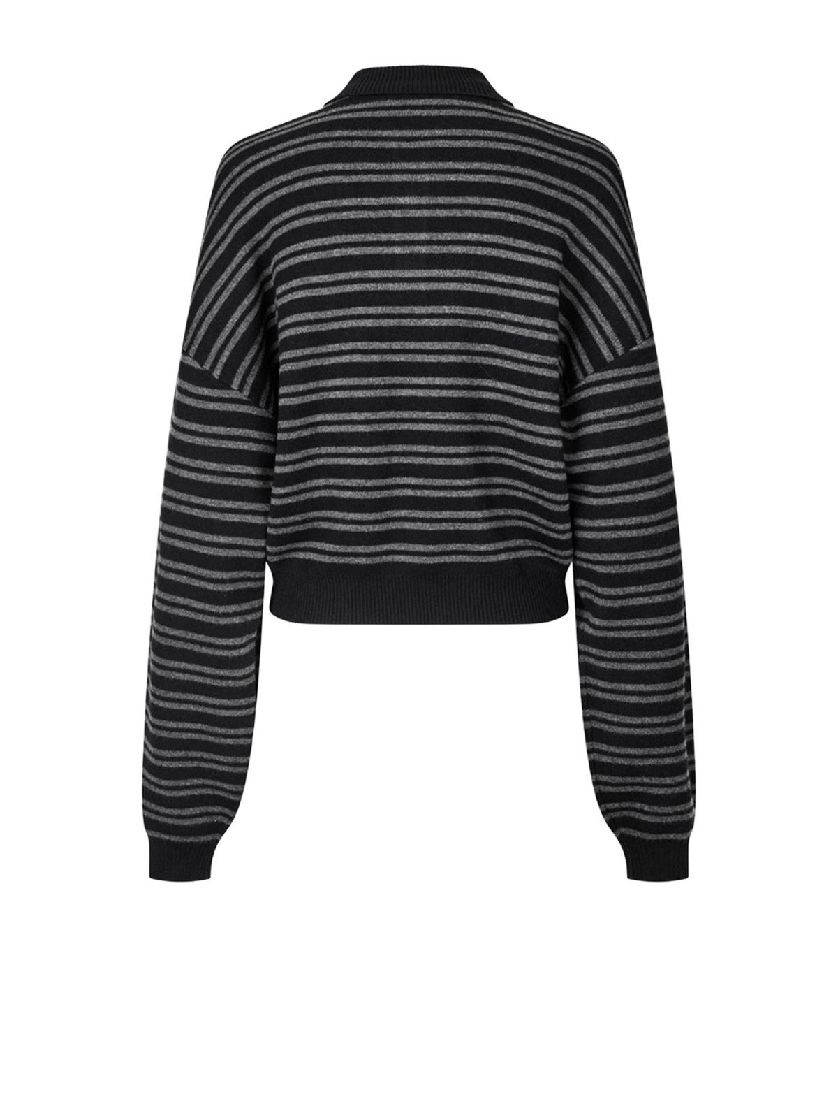 Polo in maglia fluida nera ROTATE
