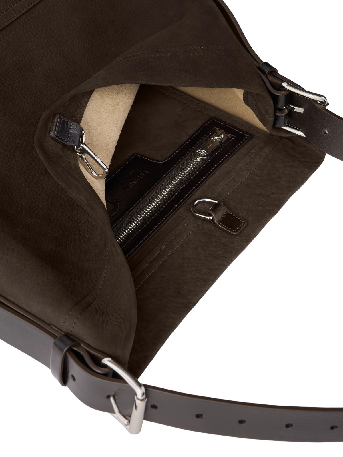 Borsa tote con cintura marrone freddo LEMAIRE
