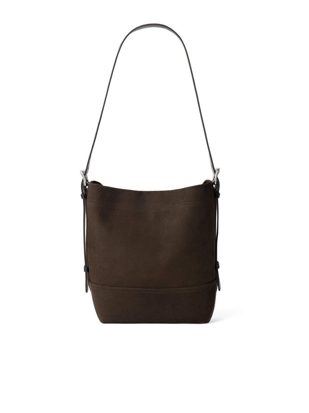 Borsa tote con cintura marrone freddo