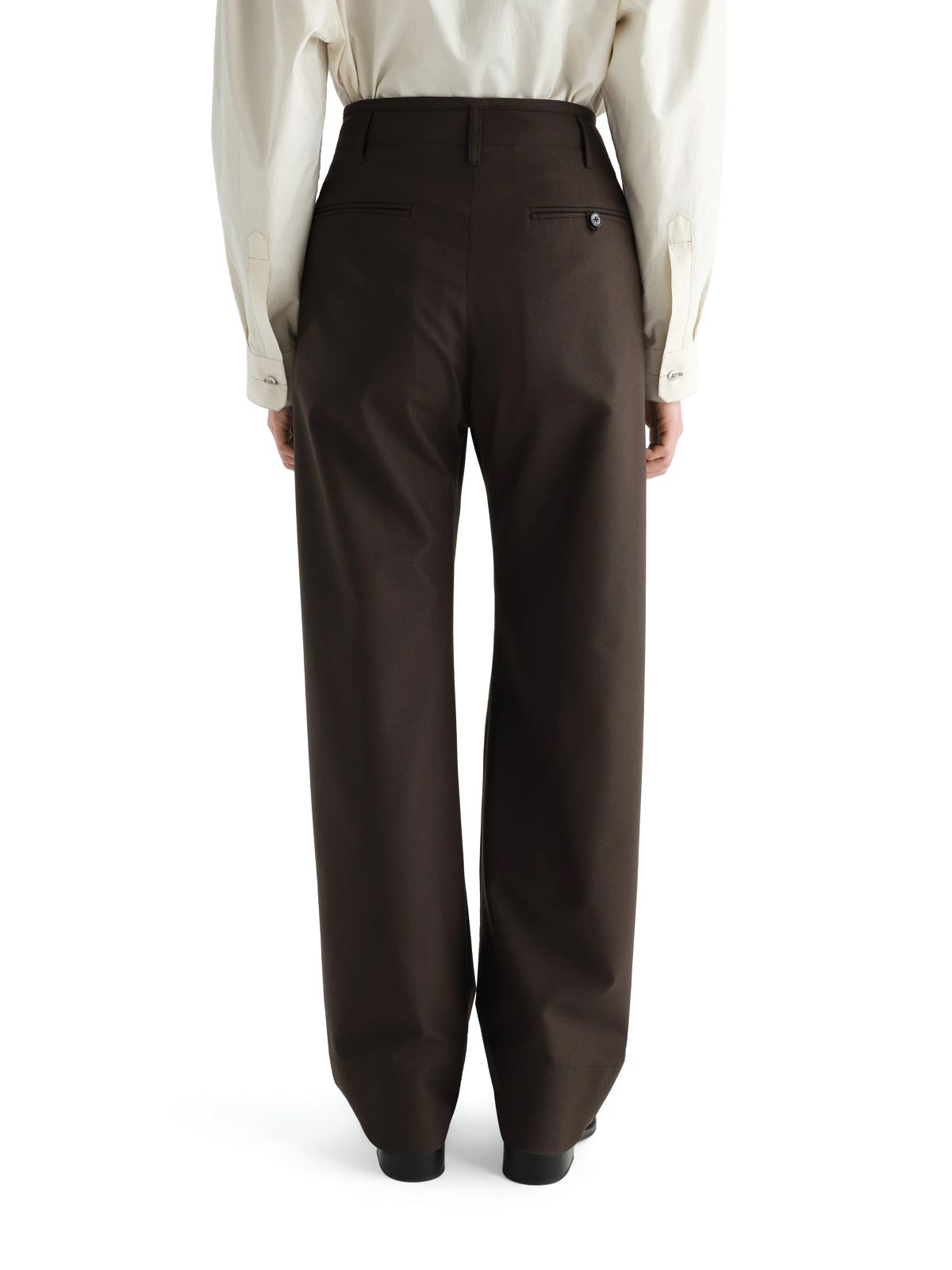 Pantaloni baggy marrone freddo LEMAIRE