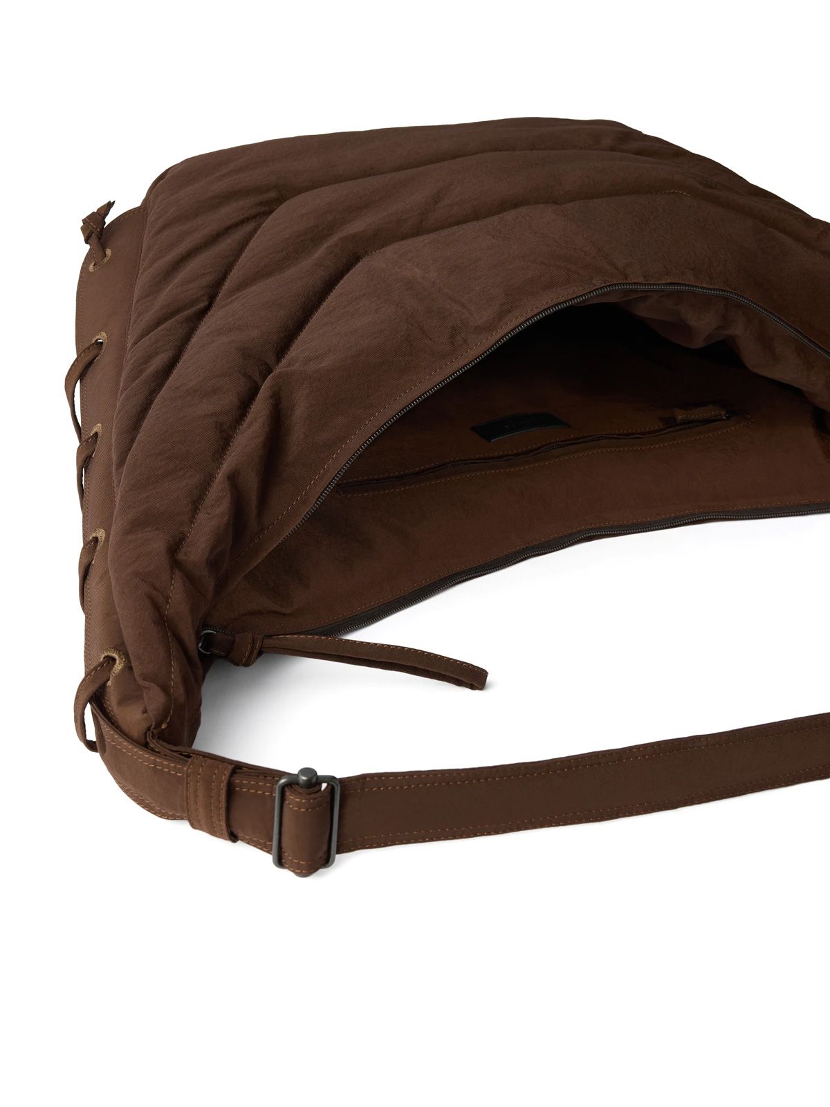 Brown large soft game bag LEMAIRE