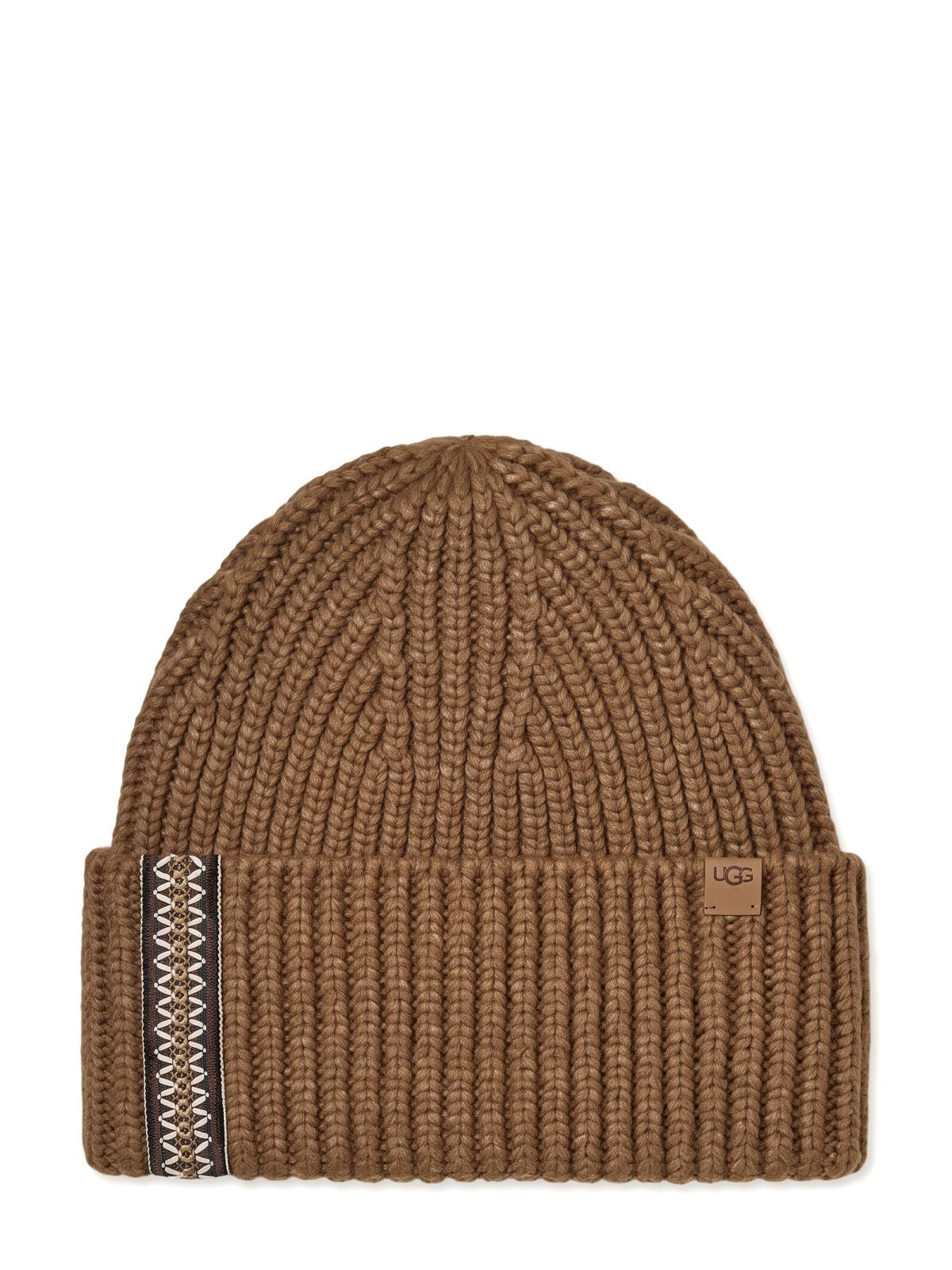 Berretto chunky rib uggbraid marroncino