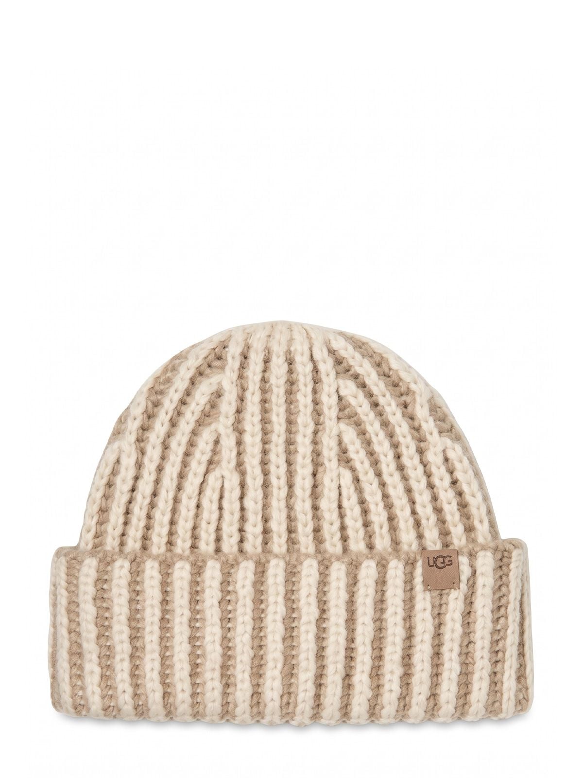 Berretto chunky rib micro beige