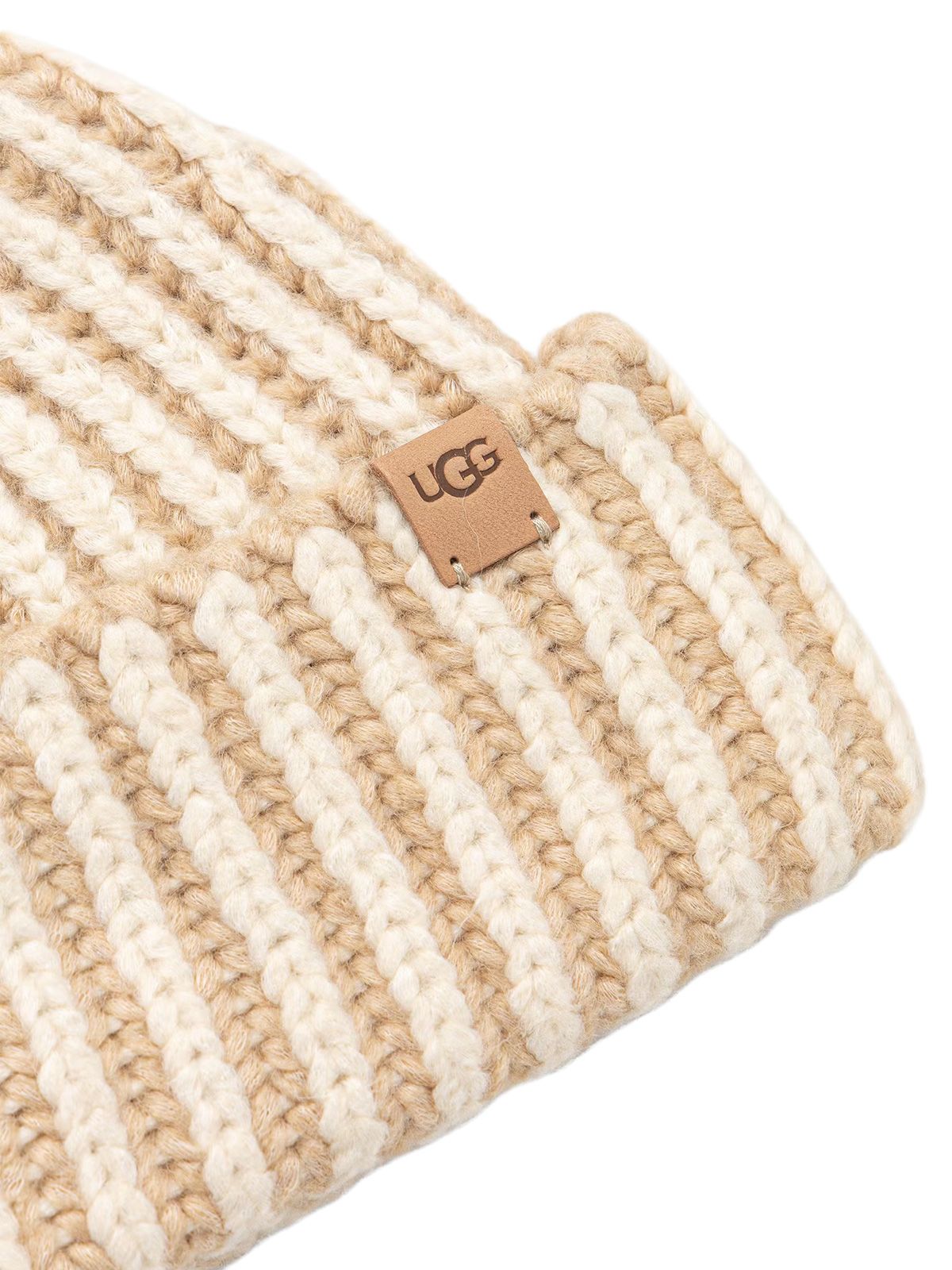 Berretto chunky rib micro beige UGG