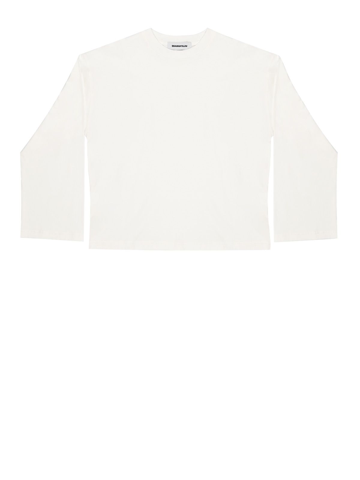 T-shirt bianca a manica lunga