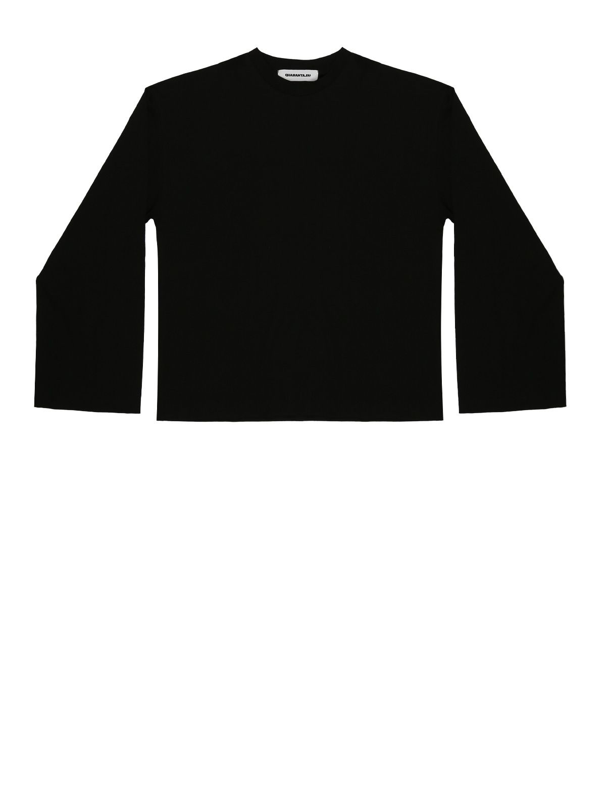 T-shirt nera a manica lunga