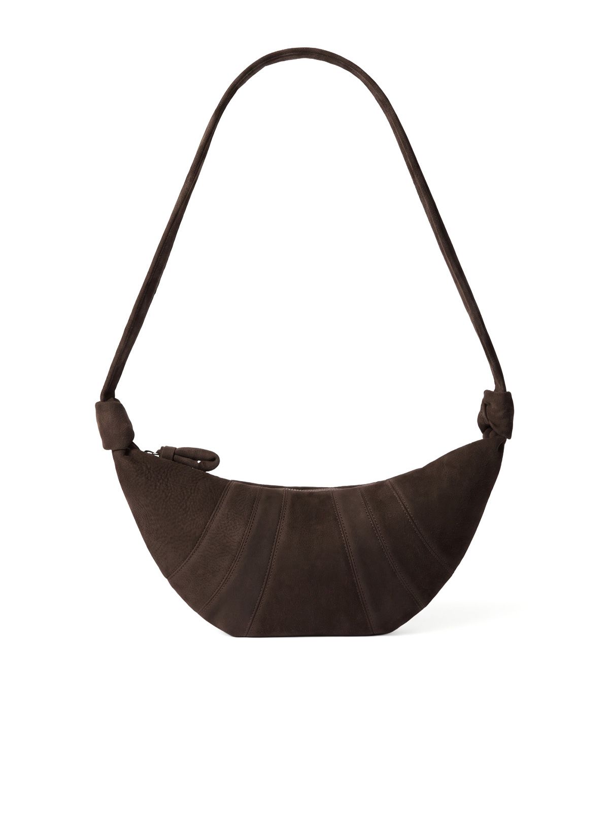 Ebony brown medium croissant bag