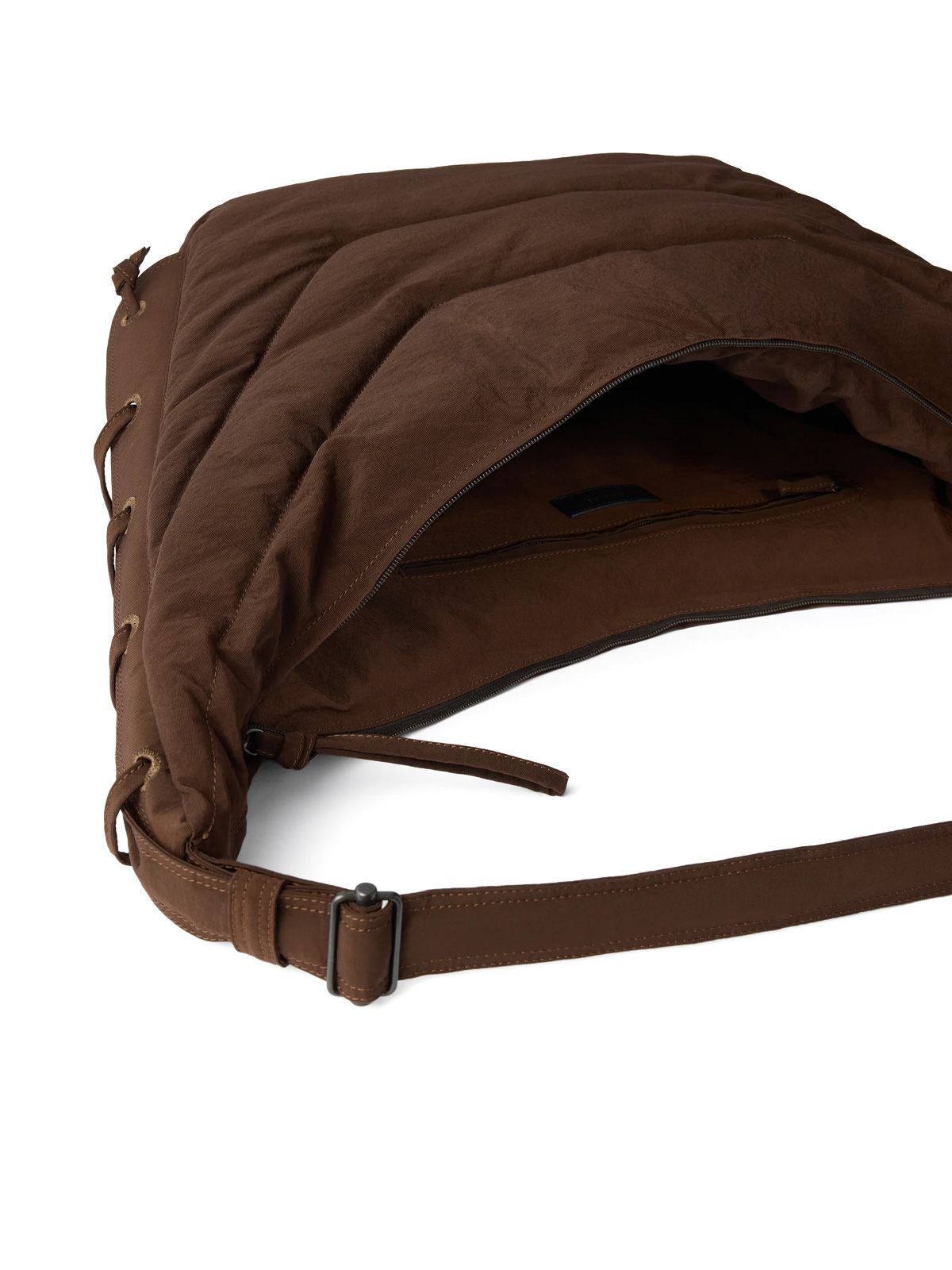 Brown large soft game bag LEMAIRE