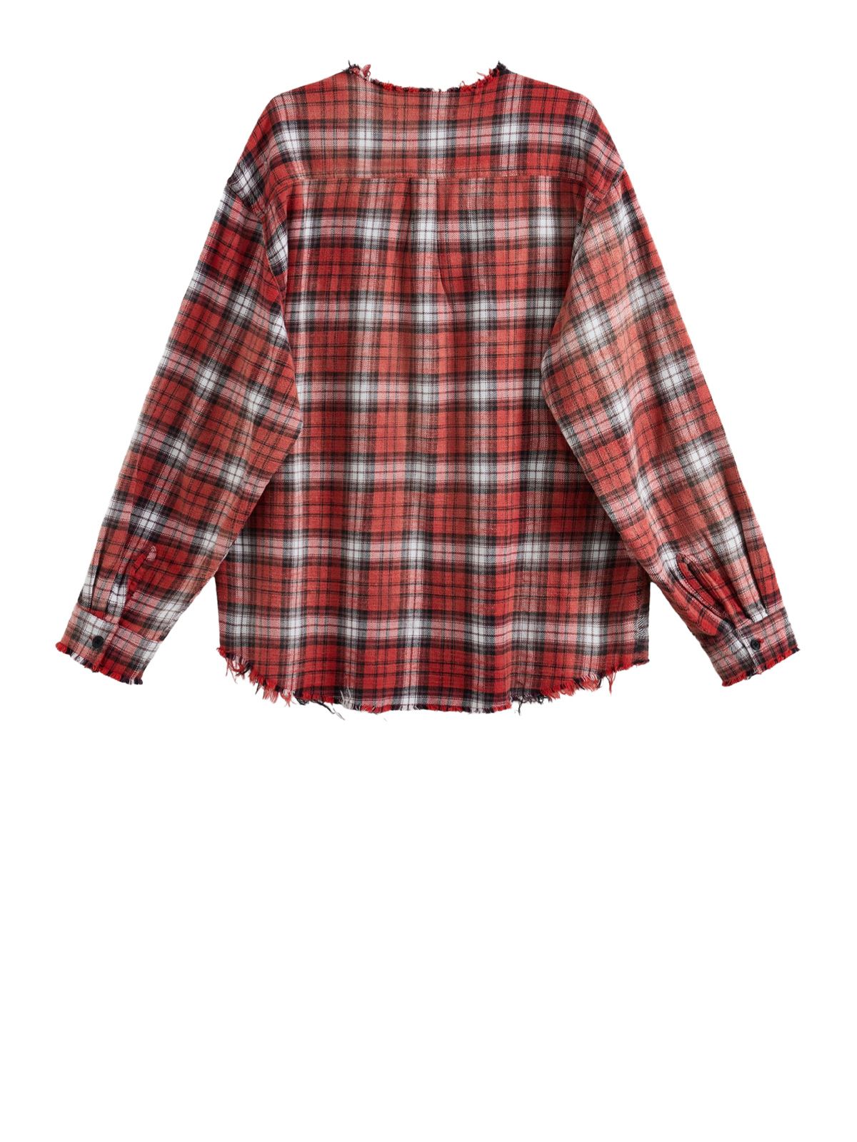 Camicia slit throat rossa ACUPUNCTURE