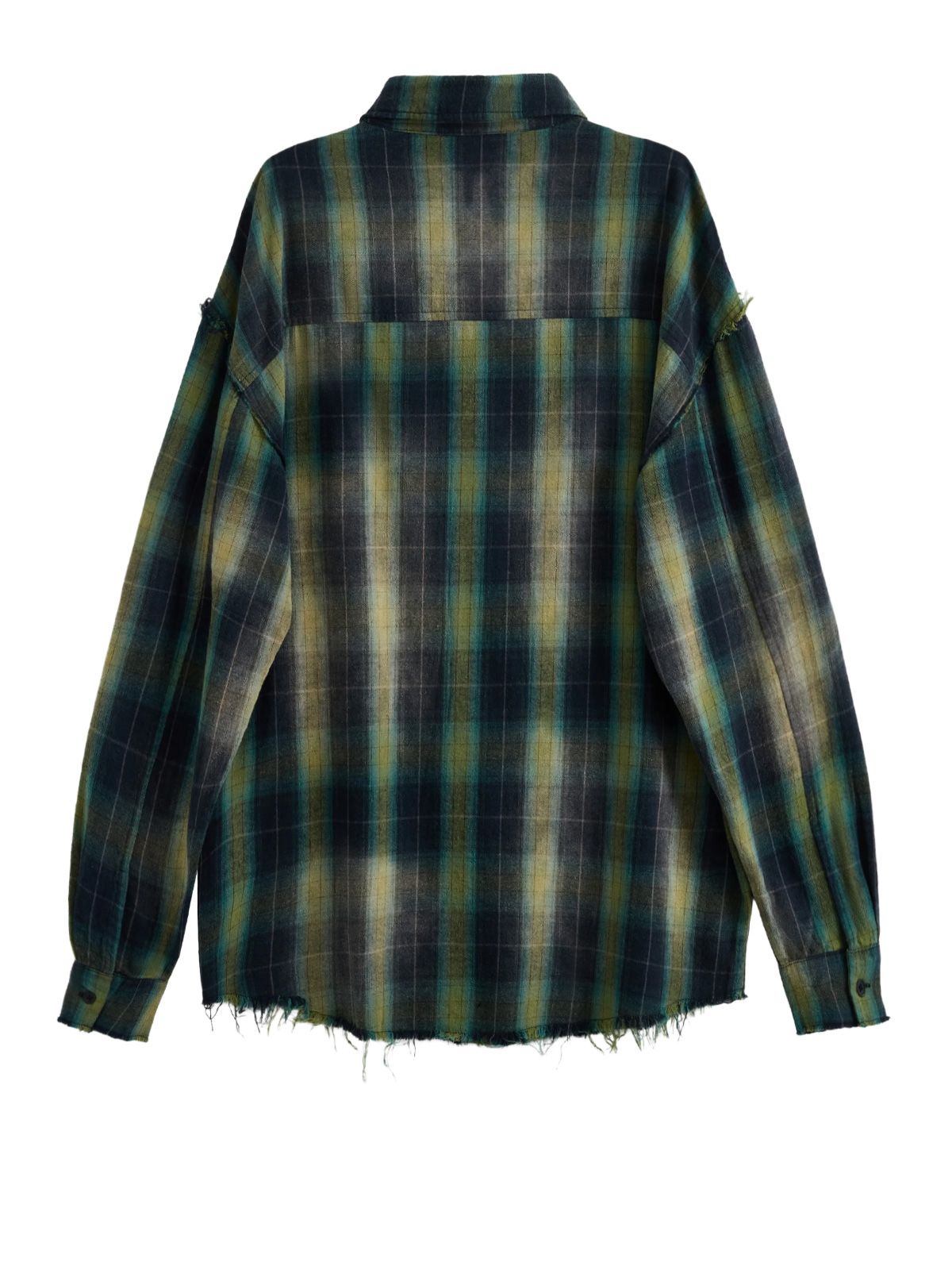 Camicia a due tasche verde e blu ACUPUNCTURE