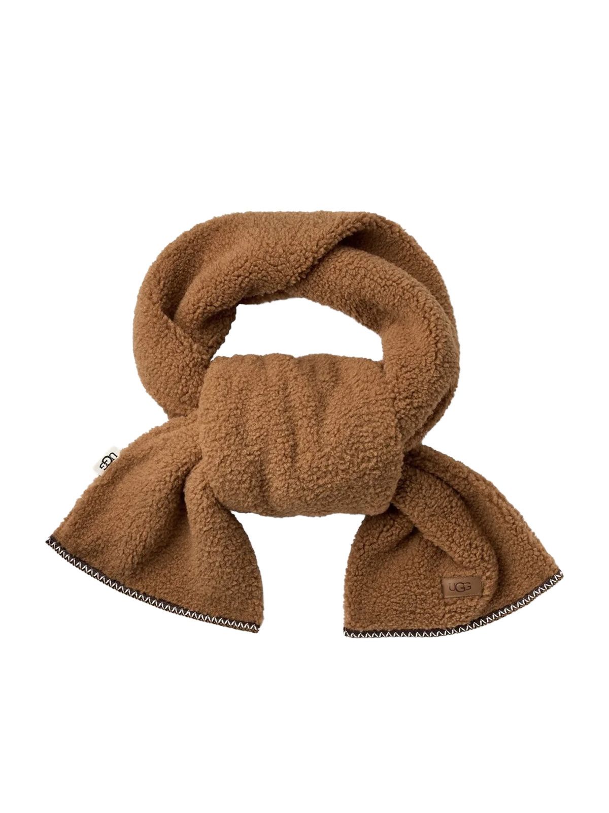 Brown uggbraid scarf
