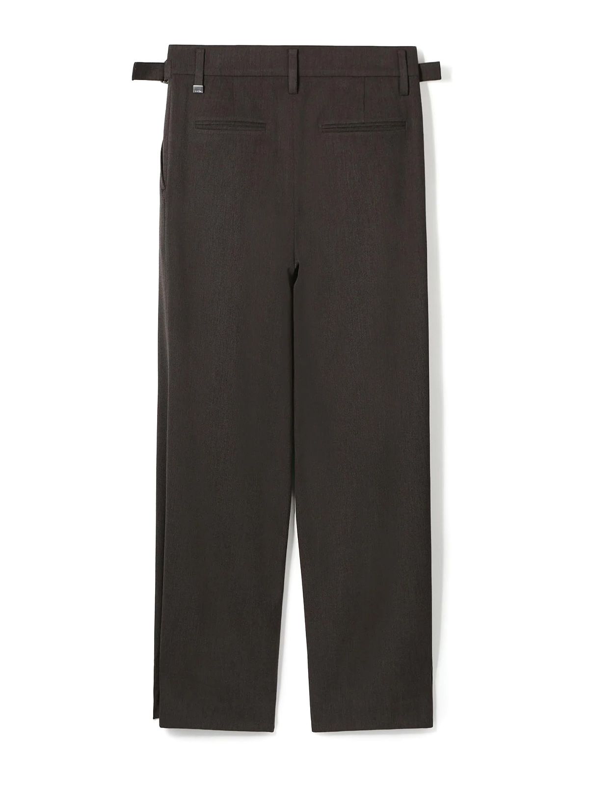 Pantaloni con cinturini grigio seppia SYSTEM