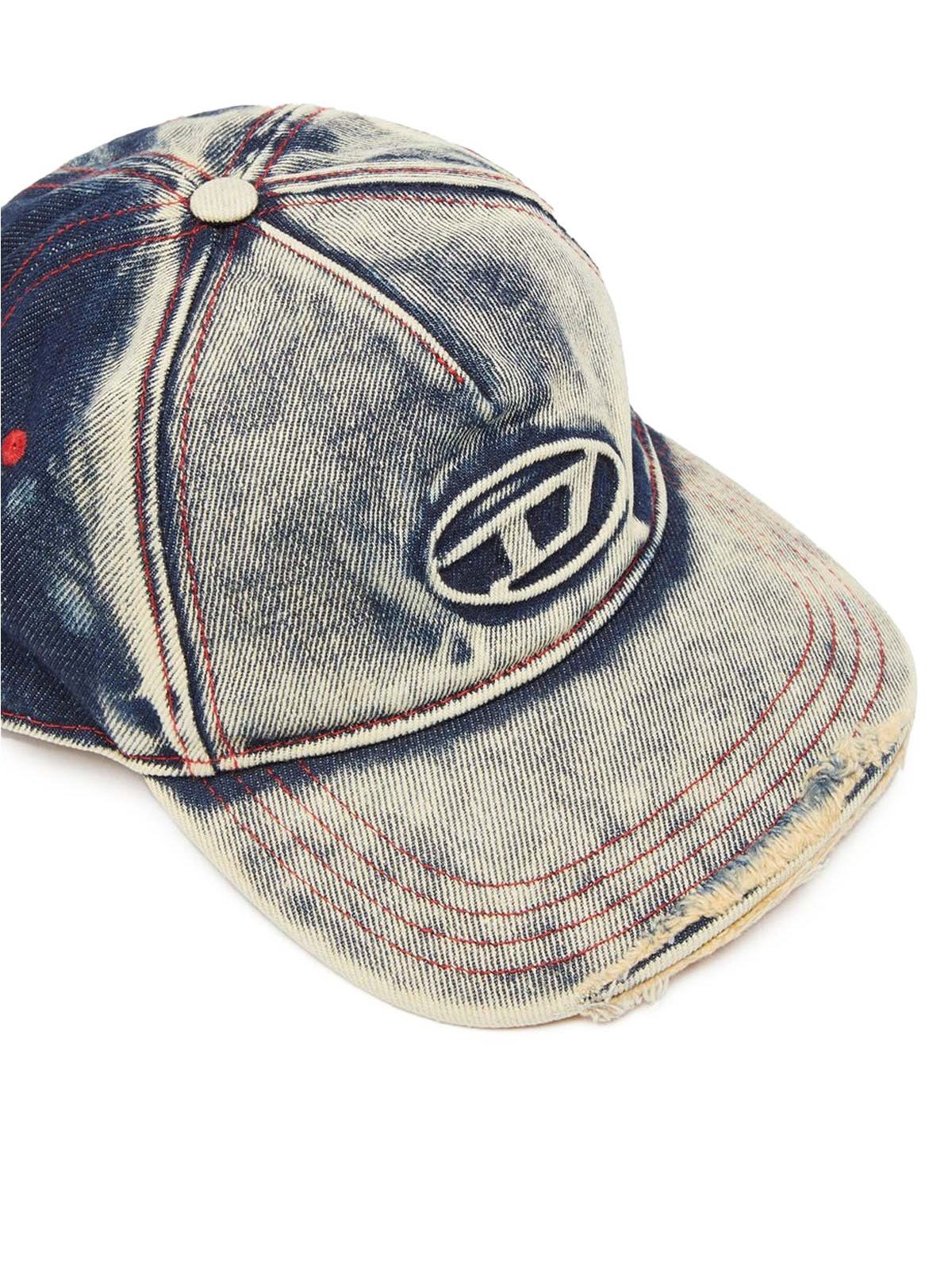 Cappello con visiera seymon blu DIESEL