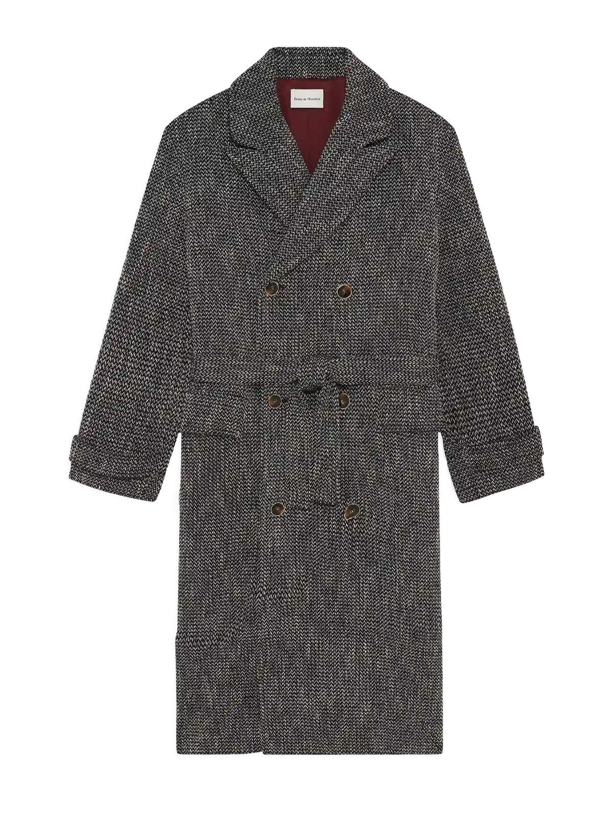 Cappotto a doppio petto nero