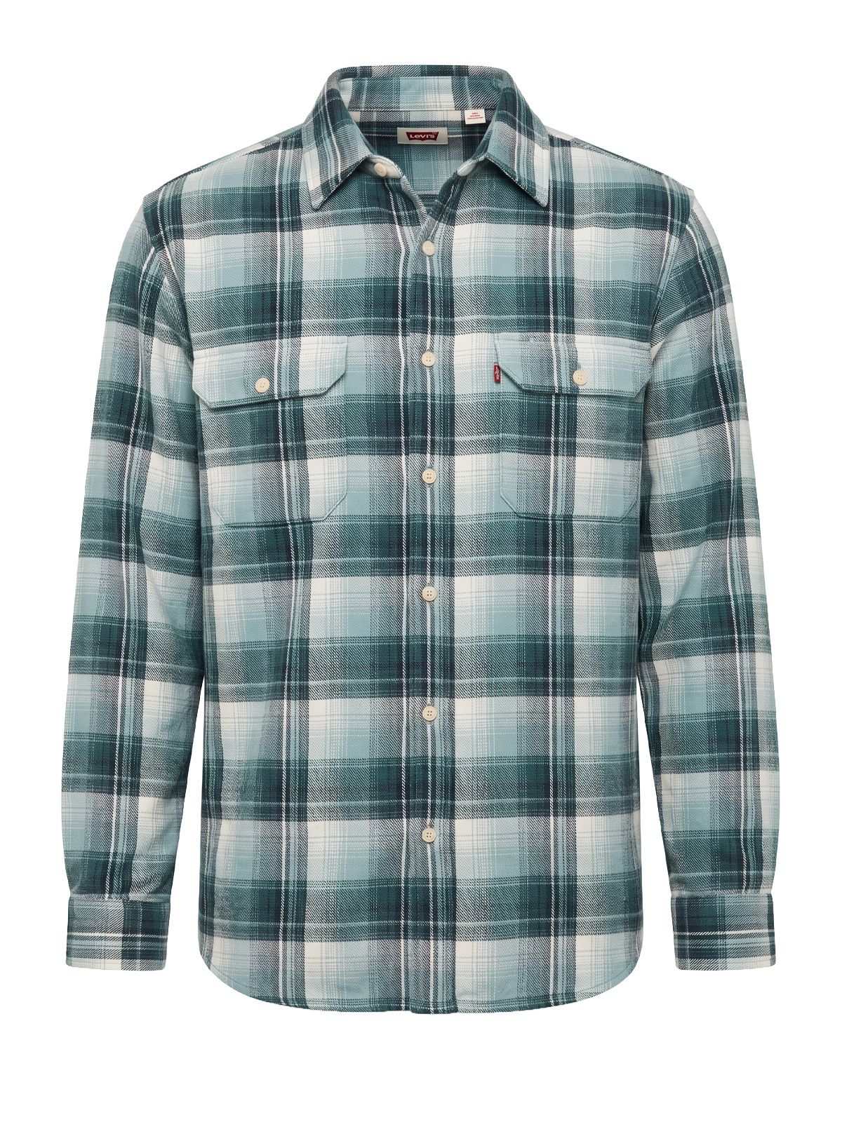 Camicia jackson worker blu e verde