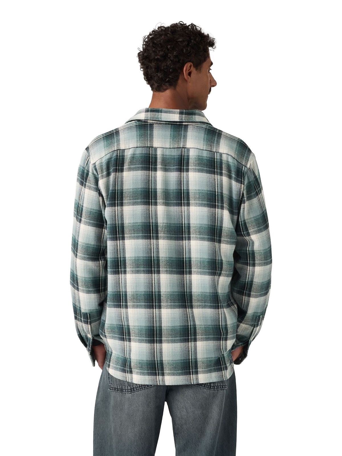 Camicia jackson worker blu e verde LEVI'S