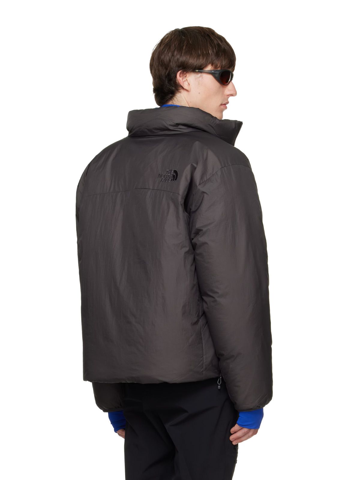 Giacca pertex nuptse marrone THE NORTH FACE