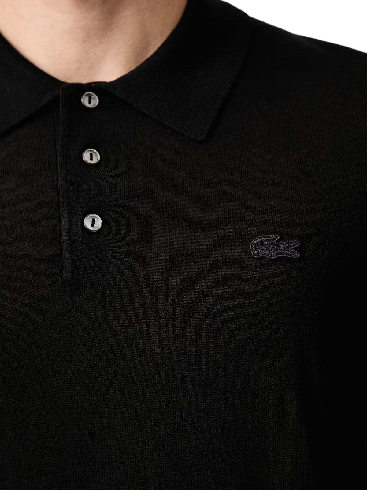 Pullover nero LACOSTE