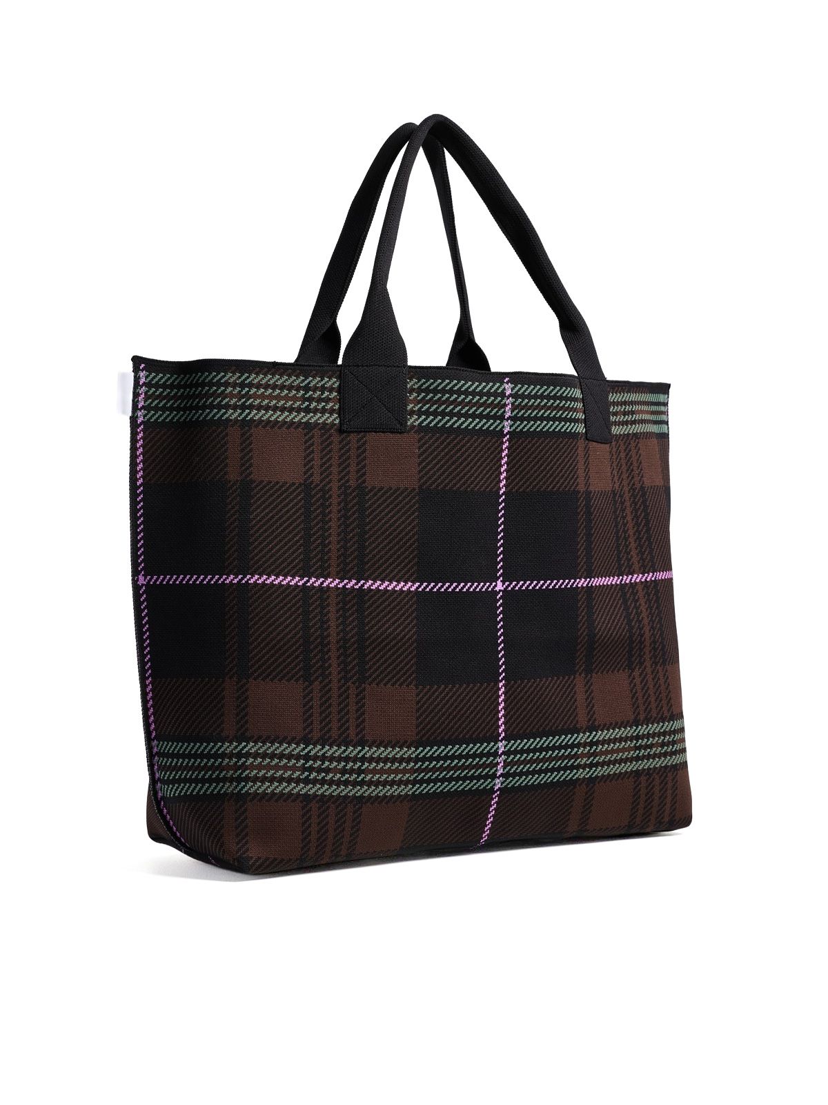 Chicory coffee knit easy shopper medium tote bag GANNI