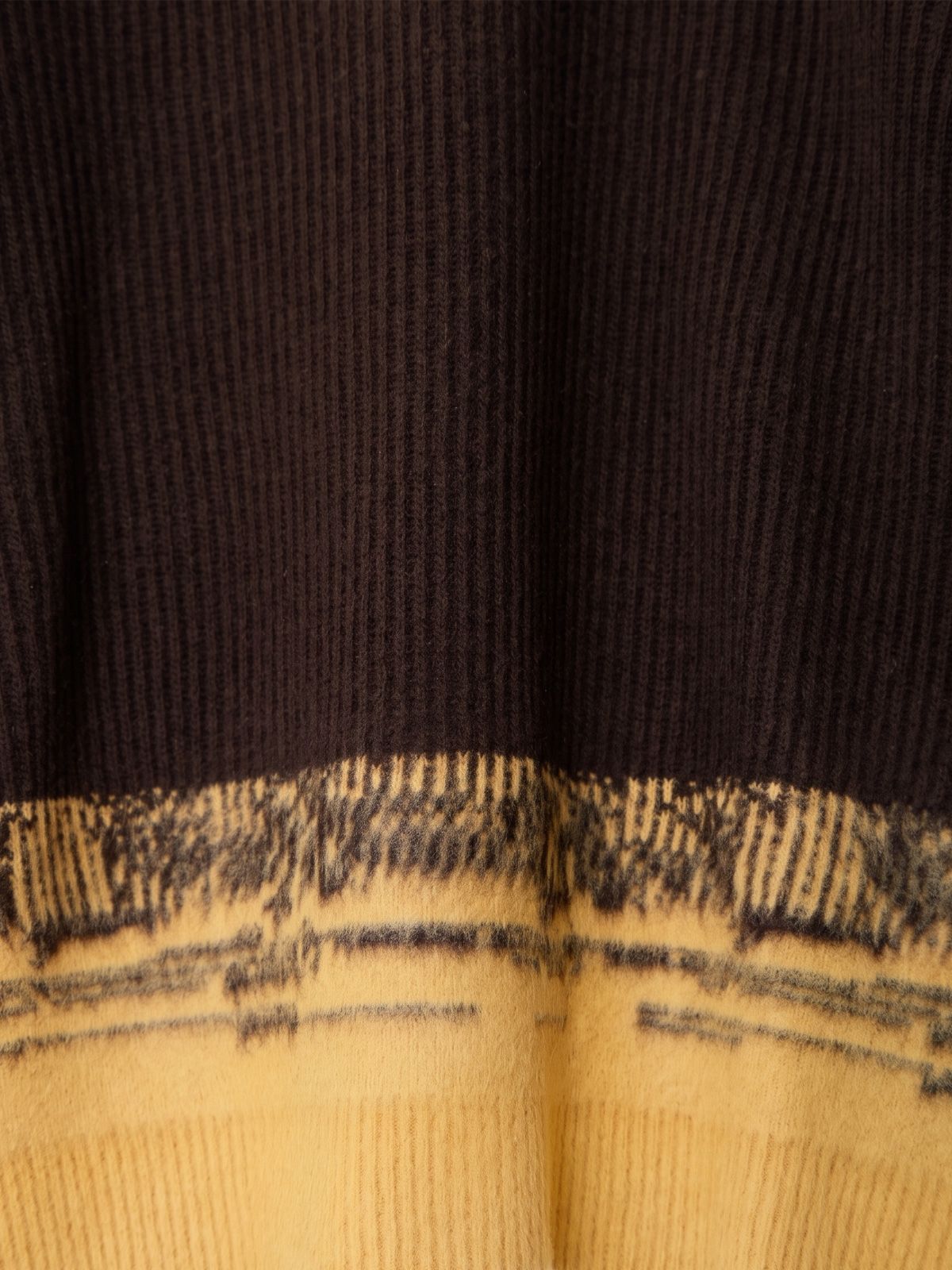 Brown pegaso english rib crewneck sweater PAURA