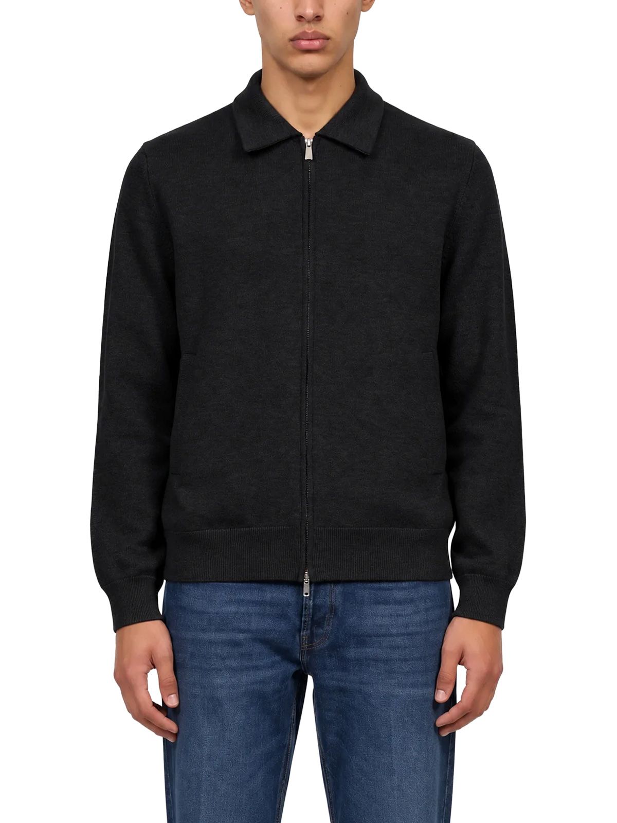 Black double bomber LARDINI