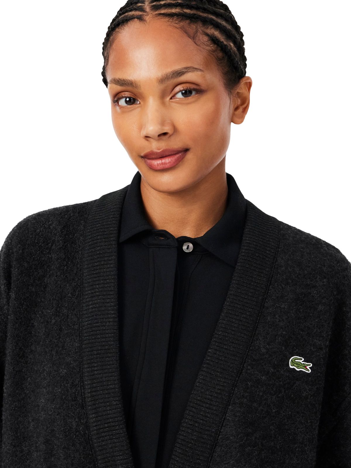 Cardigan nero LACOSTE