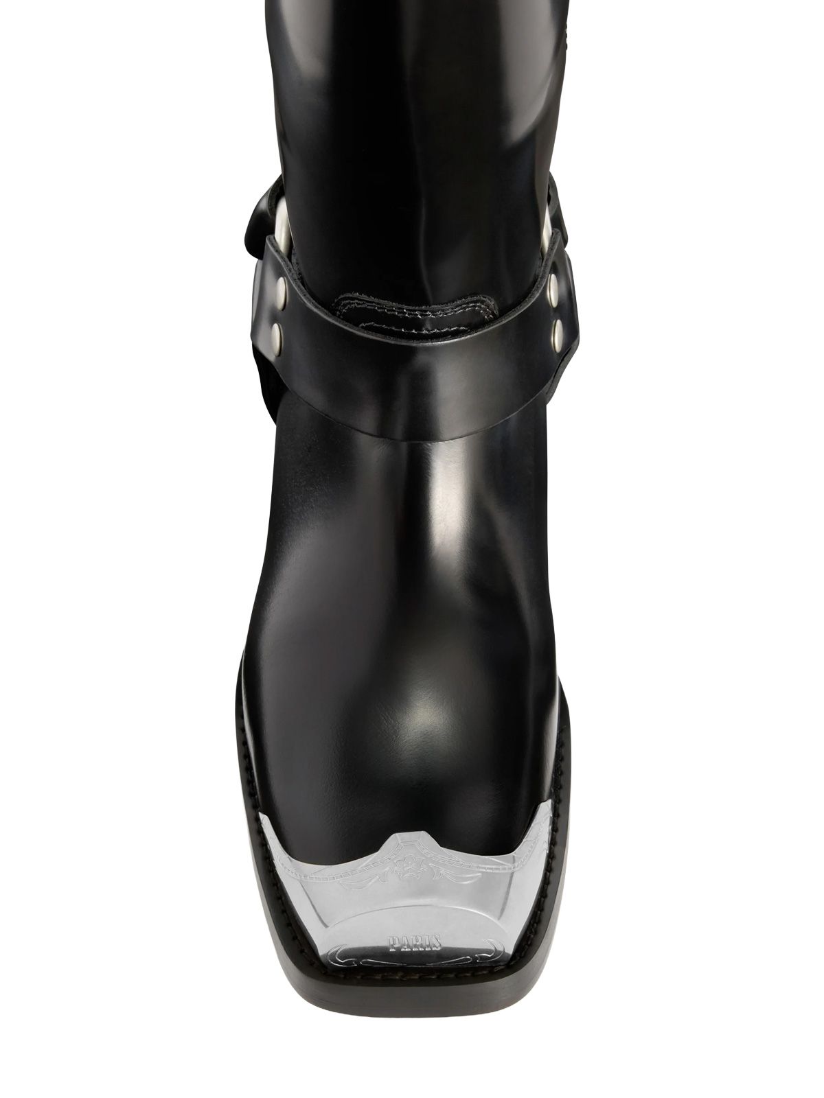 Black roxy embellished toe boots PARIS TEXAS