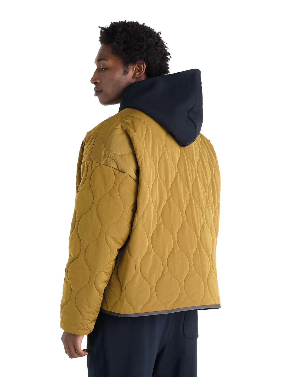 Yellow quilted bomber NEW BALANCE