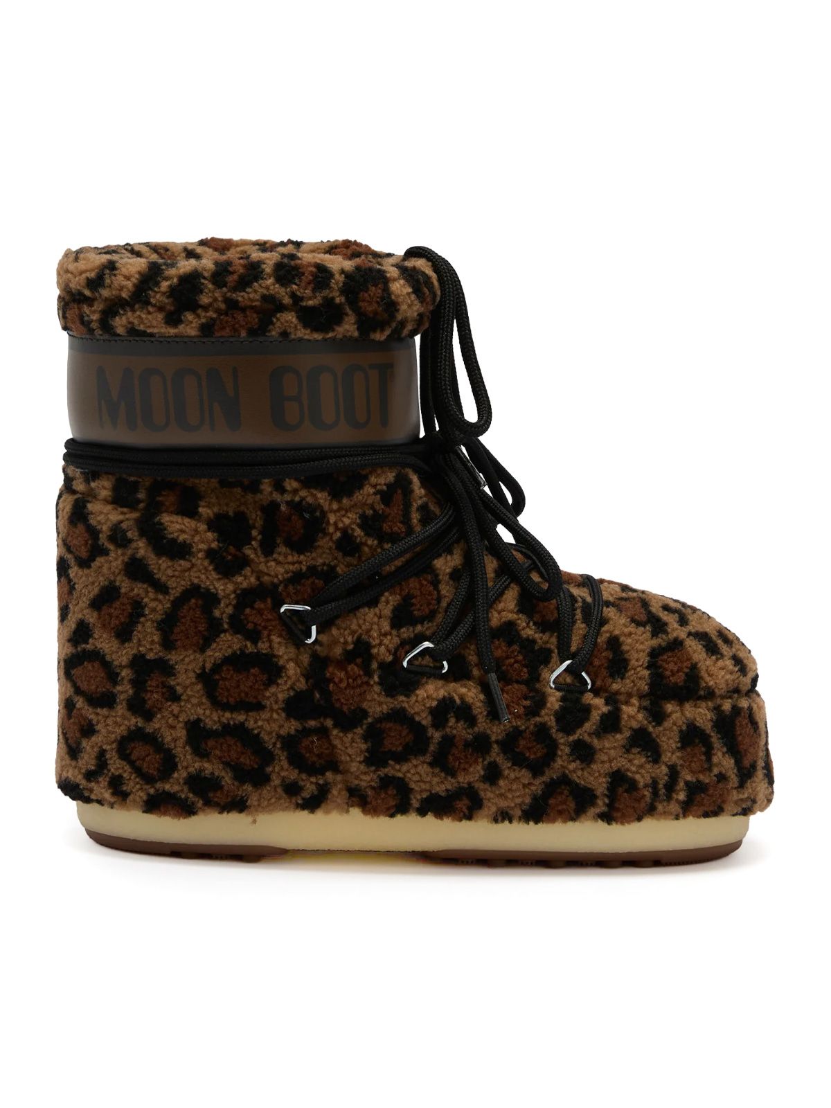 Stivaletti icon low fleece boots leopardati