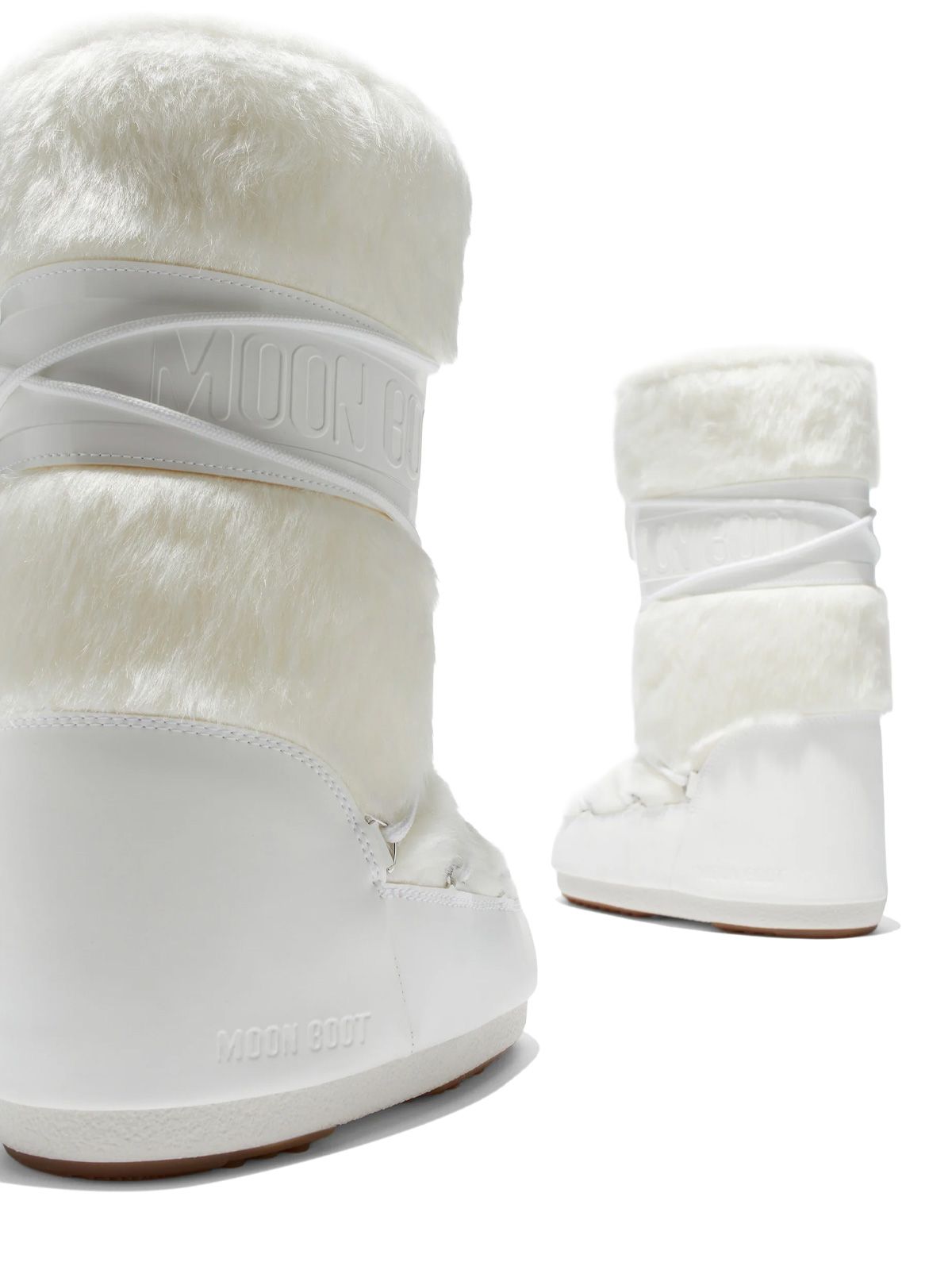 Stivali icon bianchi con pelliccia sintetica  MOON BOOT