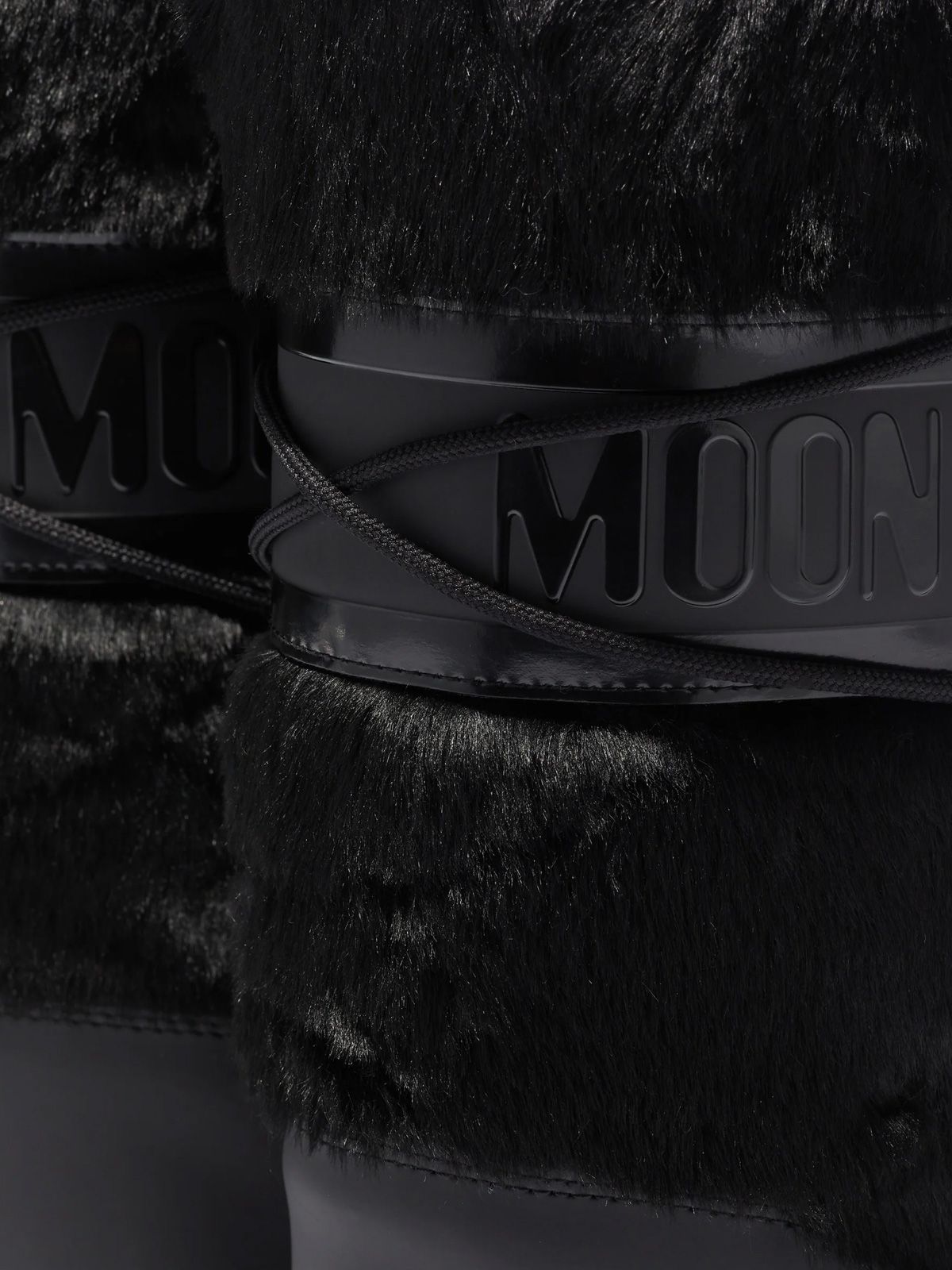 Stivali icon neri con pelliccia sintetica MOON BOOT