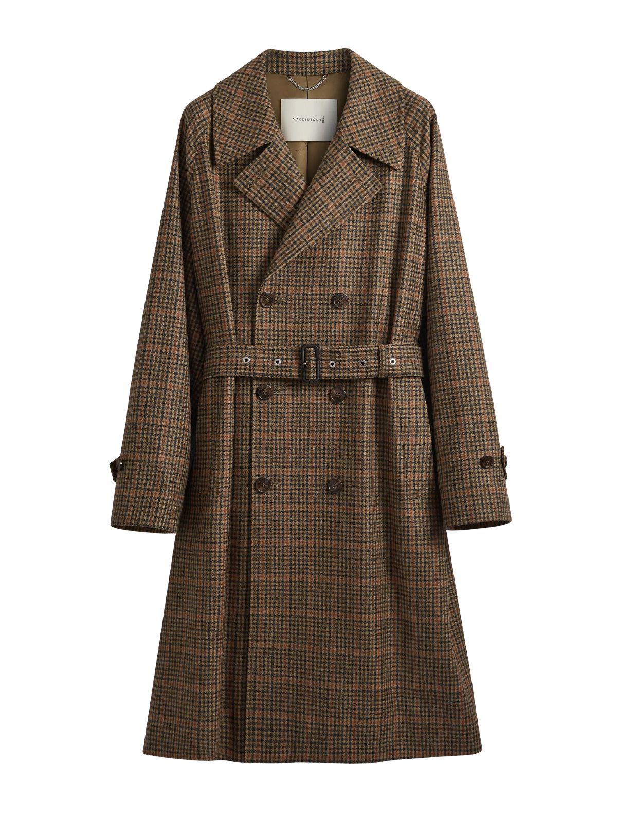 Brown checked alston coat