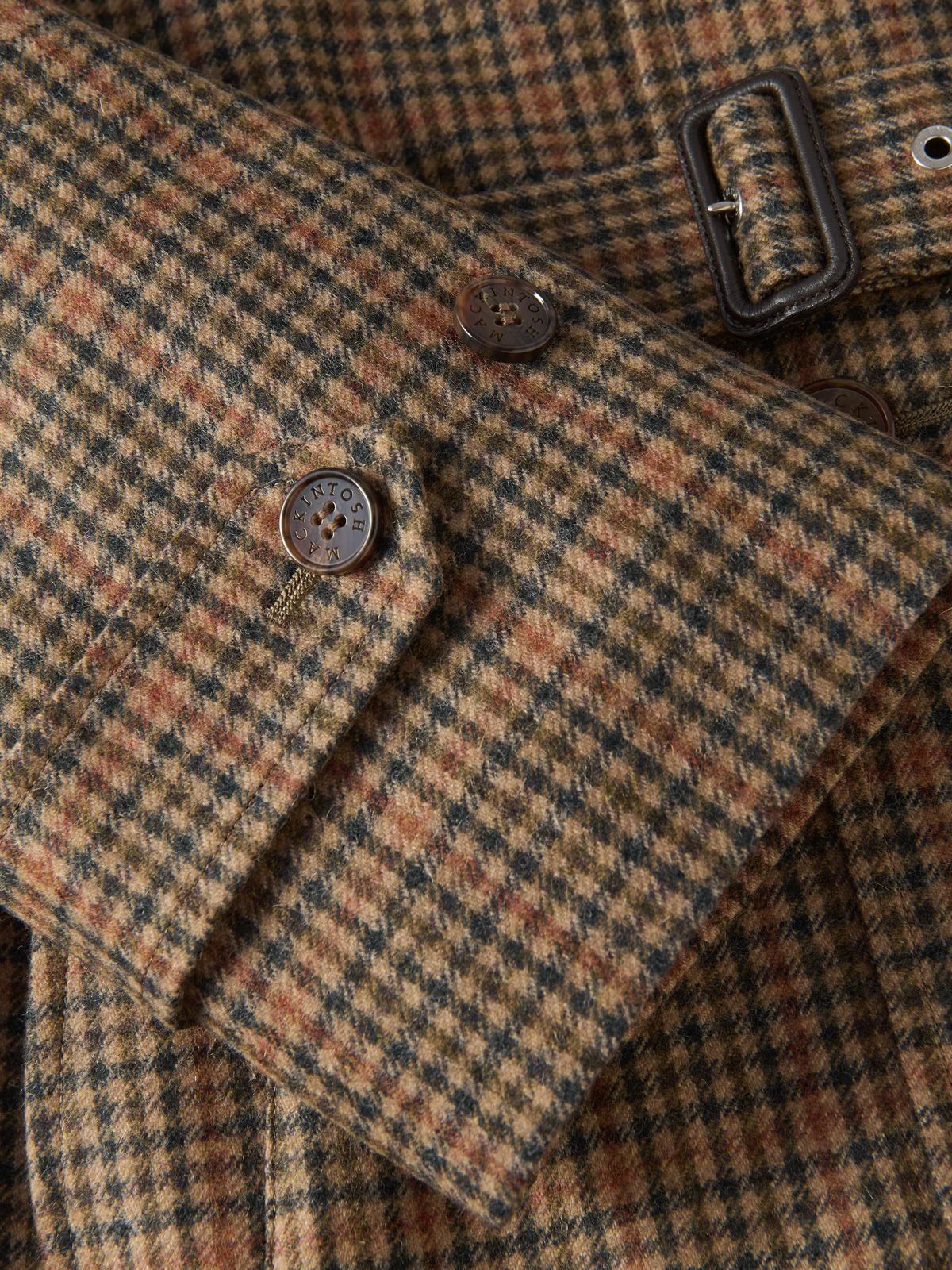 Brown checked alston coat MACKINTOSH