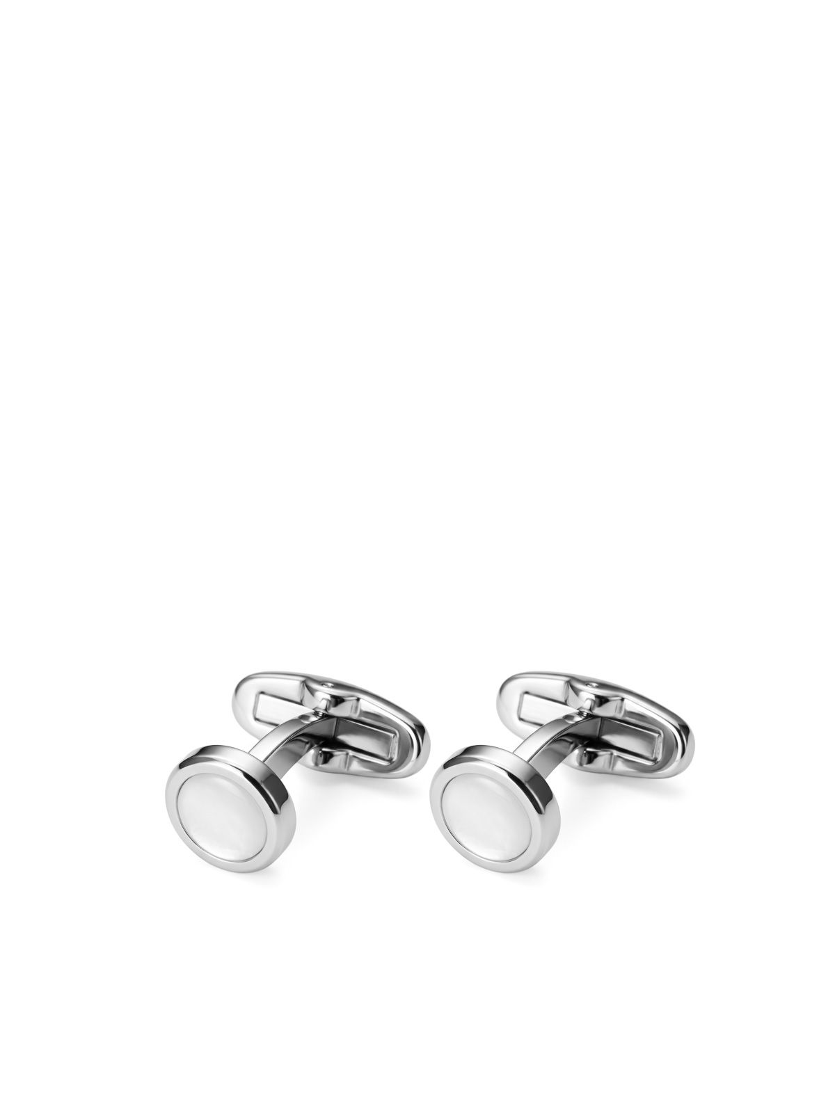 Gemelli madreperla argento