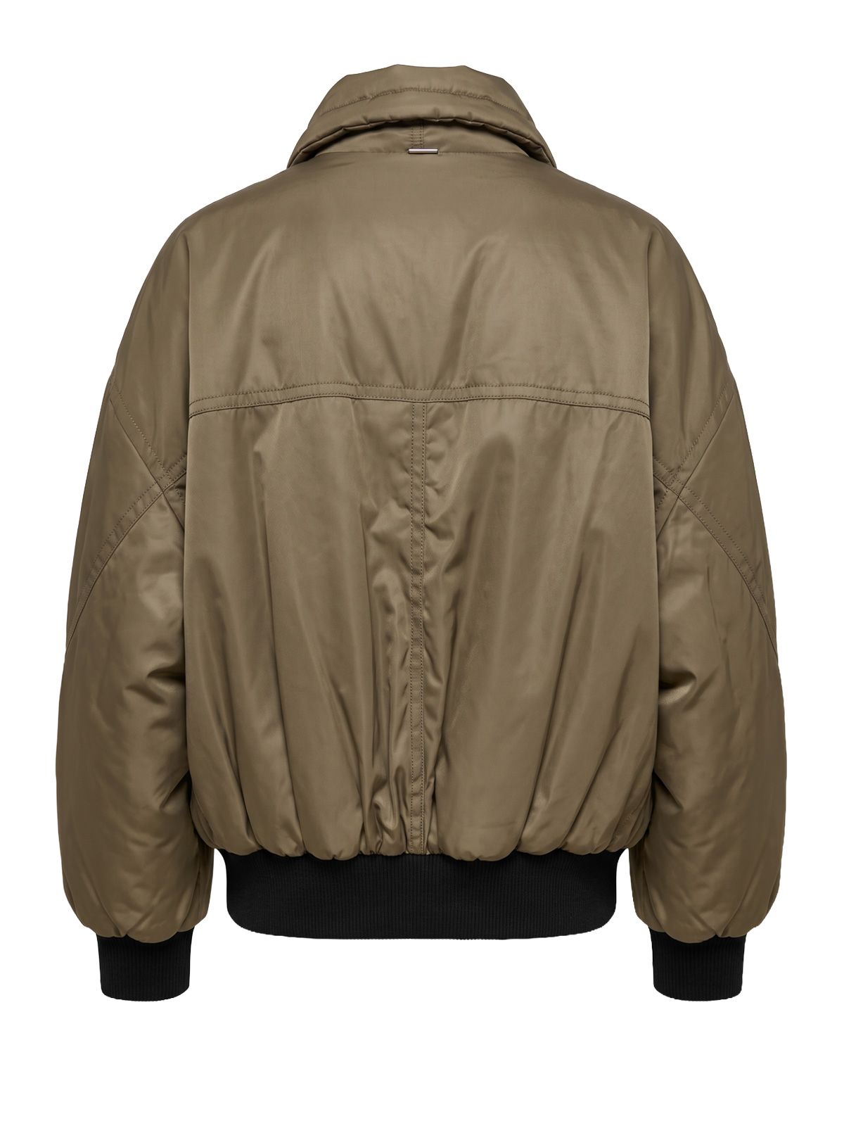 Bomber verde a collo alto SYSTEM