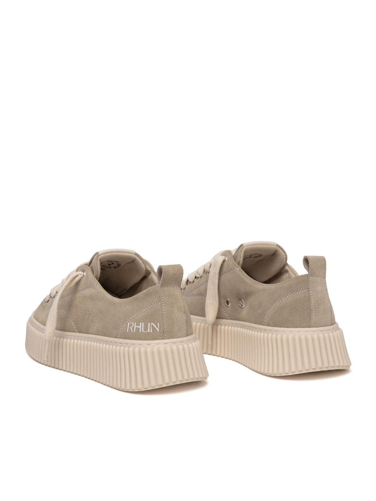Sneakers in camoscio beige RHUN
