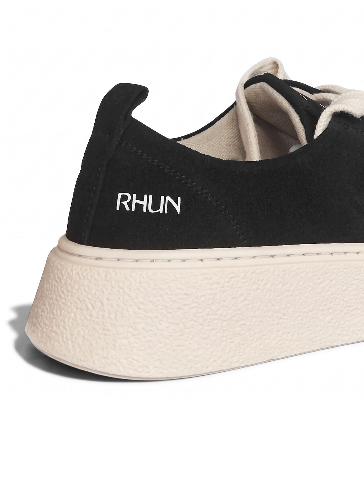 Sneakers in camoscio nere RHUN