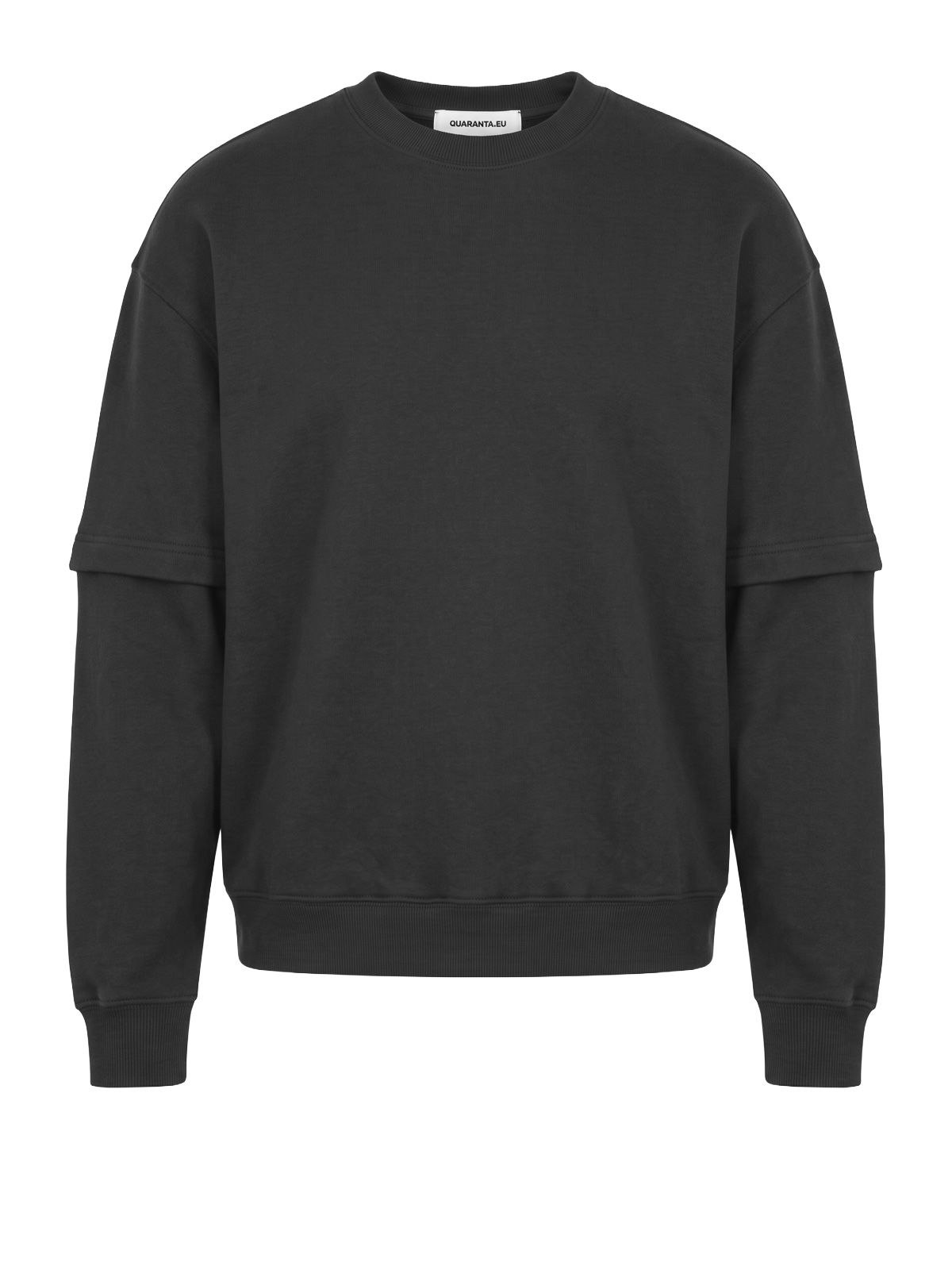 Dark grey double sleeve t-shirt